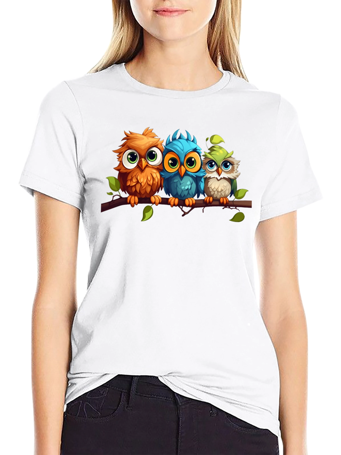 Cute Cartoon Owl T-Shirt