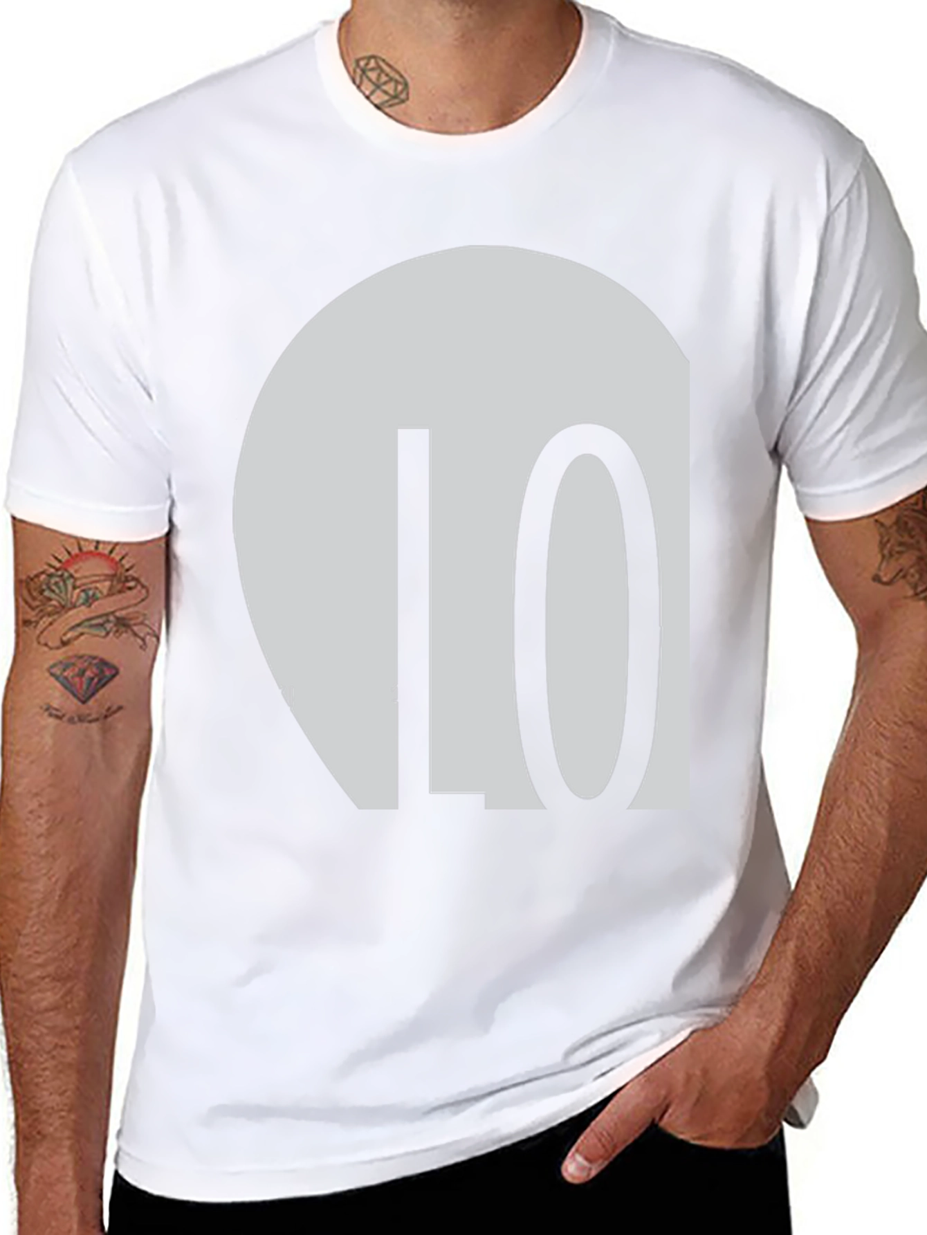 10 Graphic Tee - Modern Minimalist Design