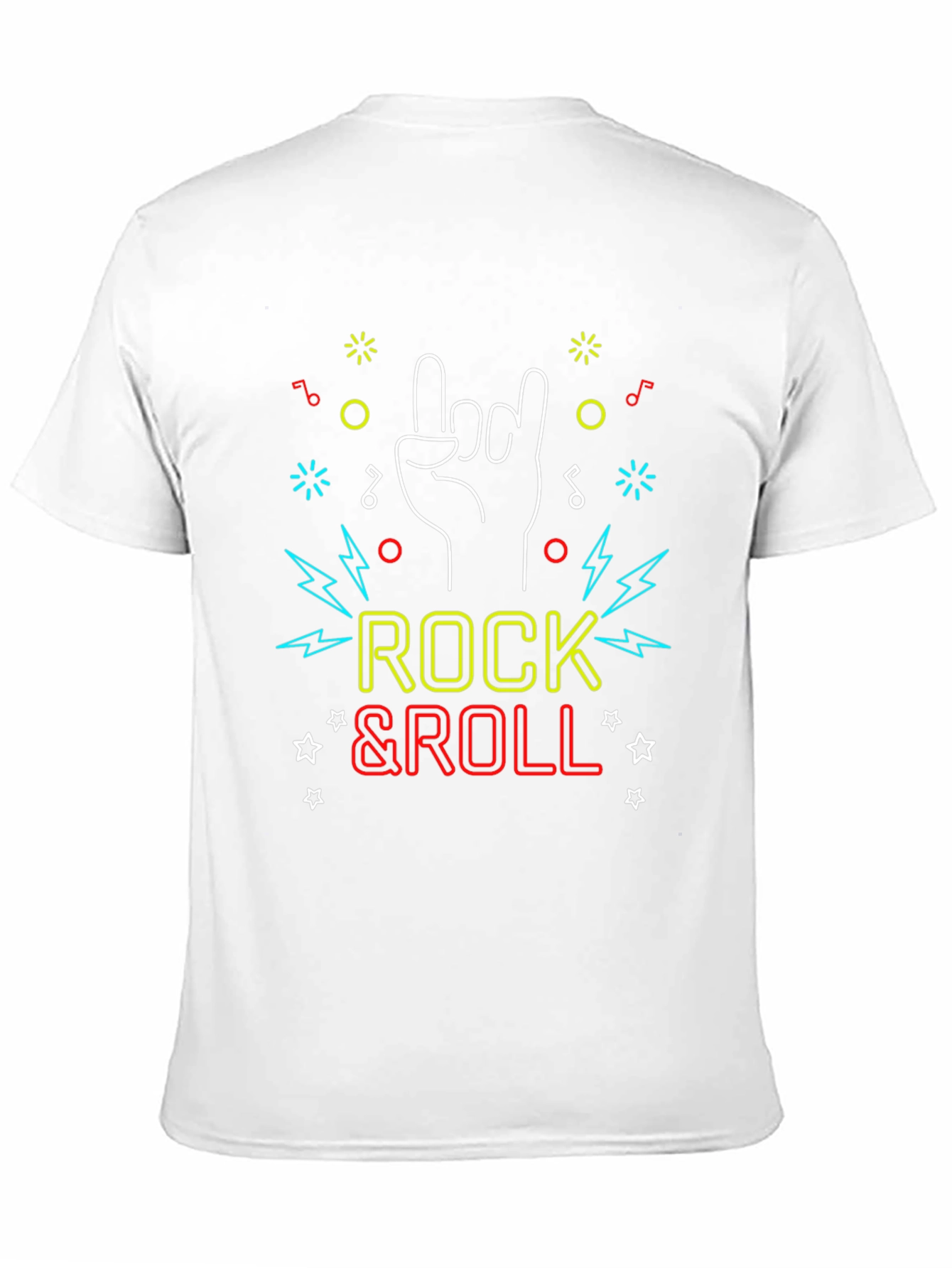 Rock & Roll Graphic Tee - Stylish Black T-Shirt