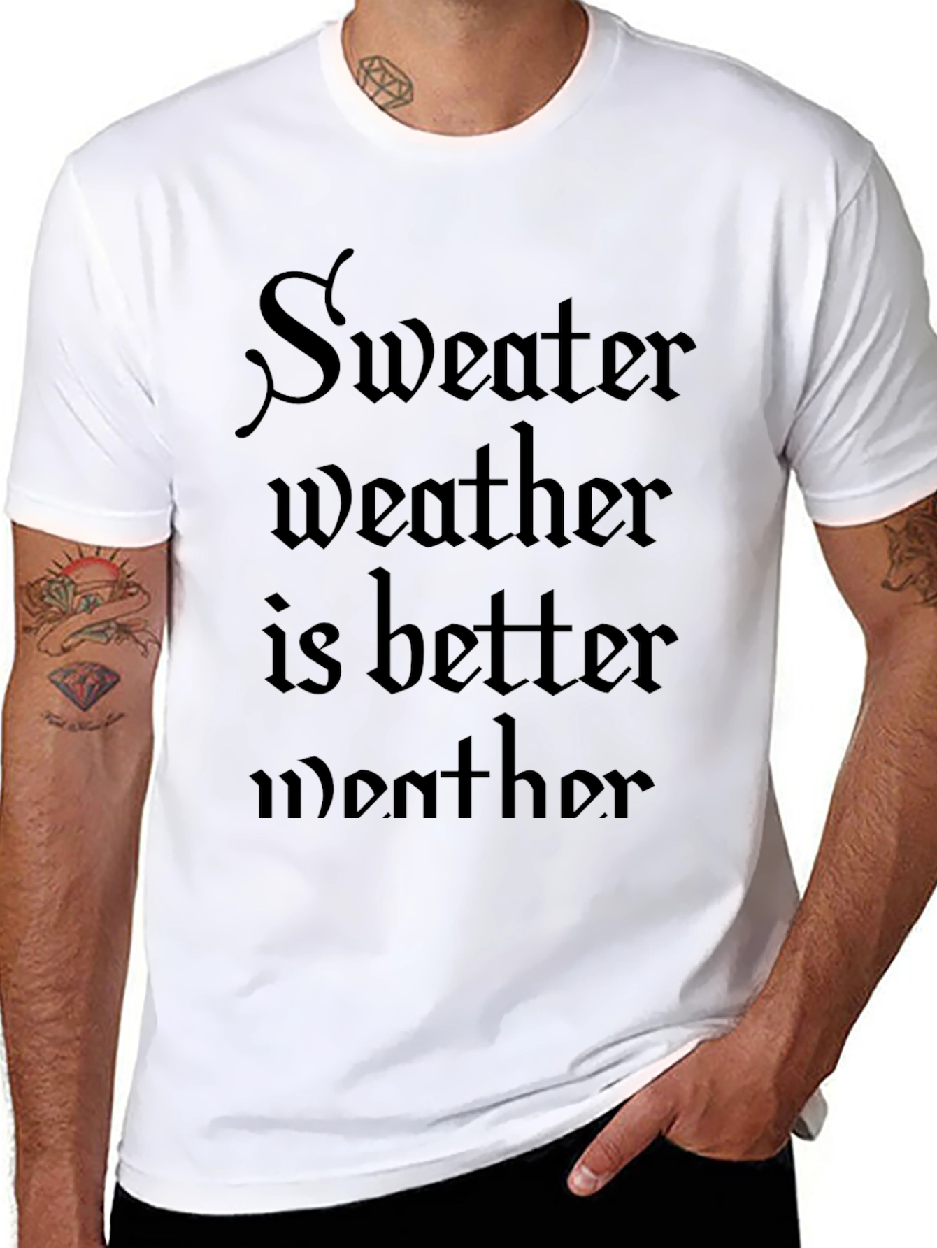 Sweater Weather T-Shirt - Soft Cotton Blend