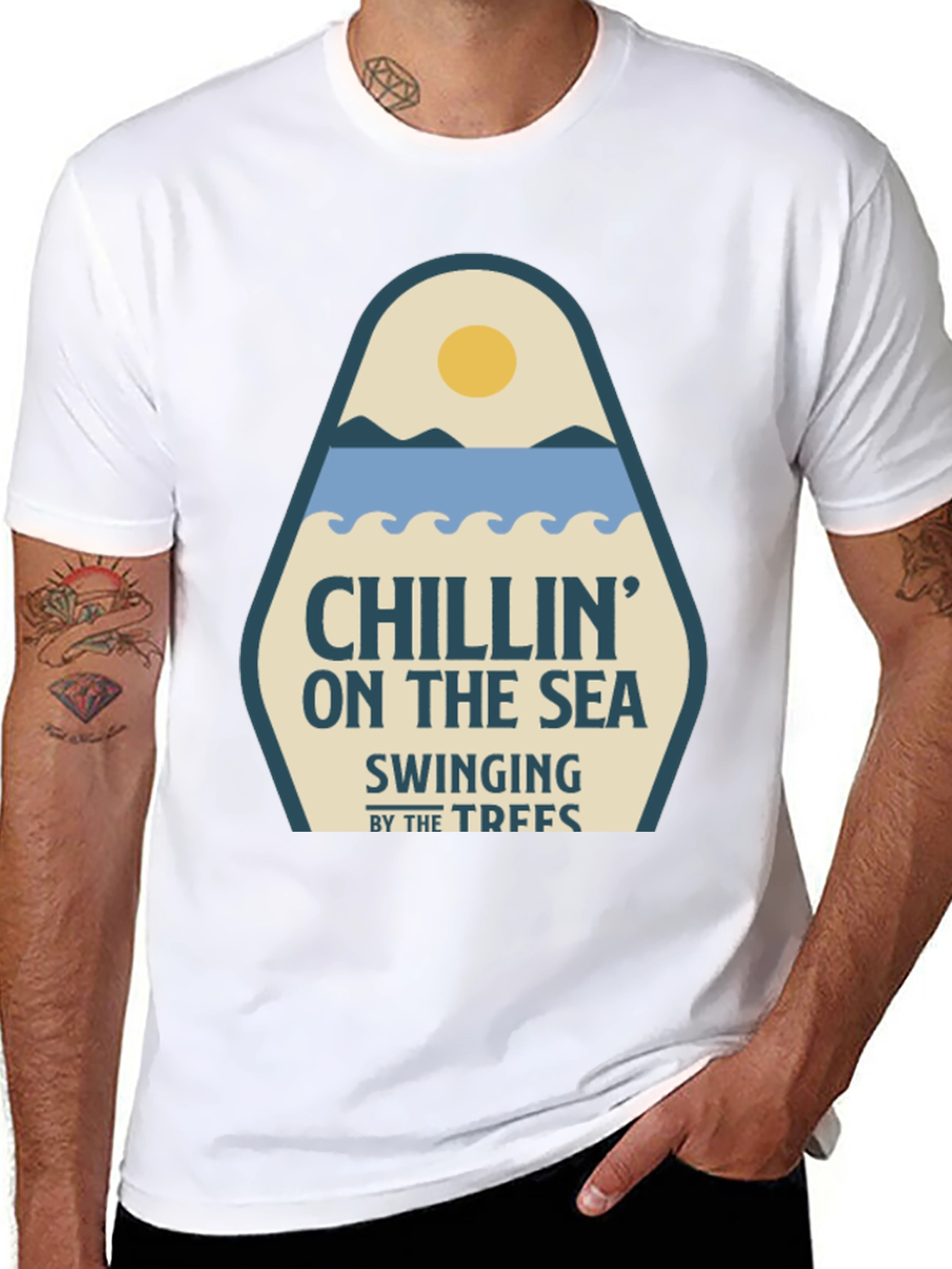 Chillin On The Sea Graphic T-Shirt
