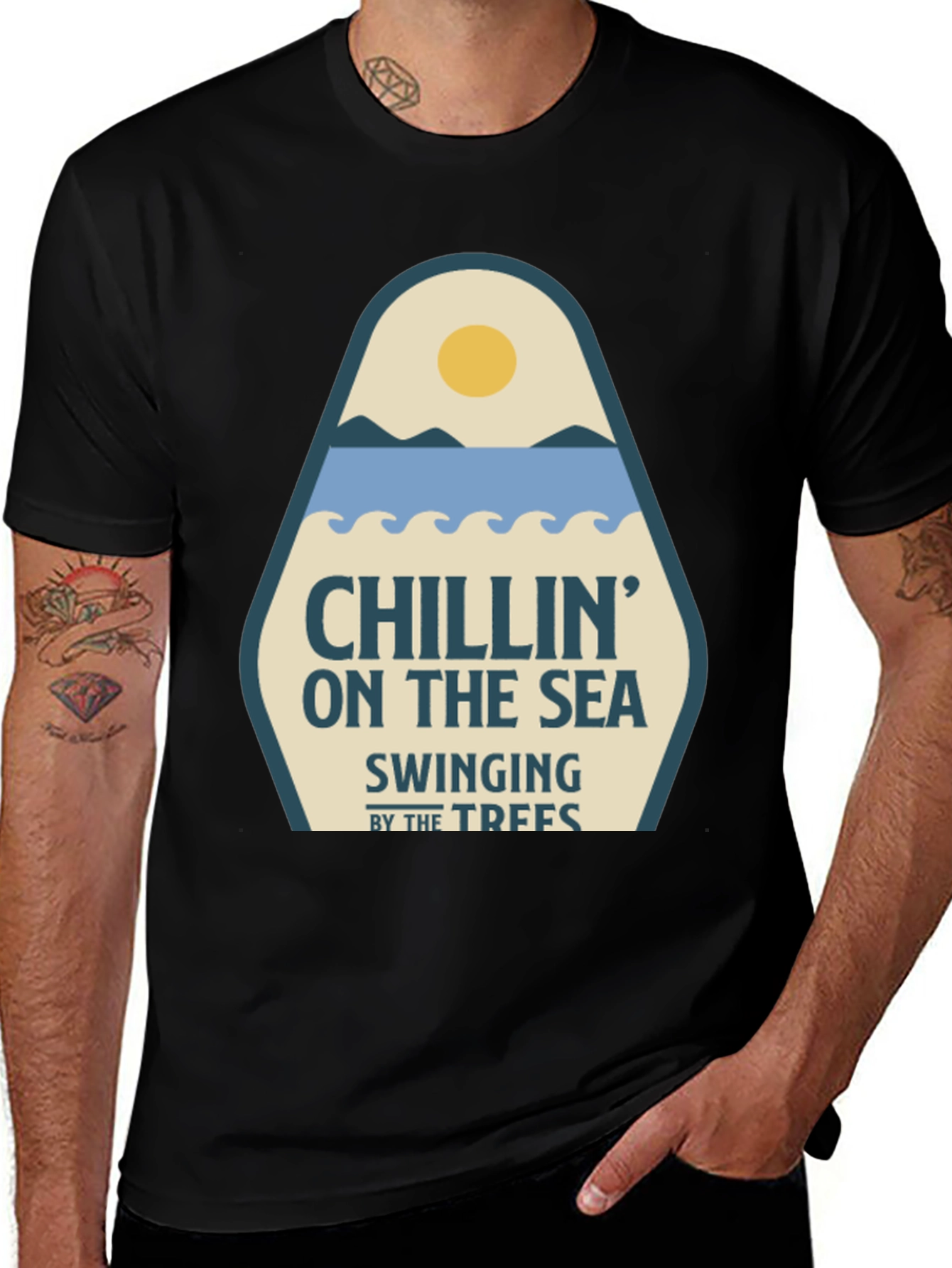 Chillin On The Sea Graphic T-Shirt