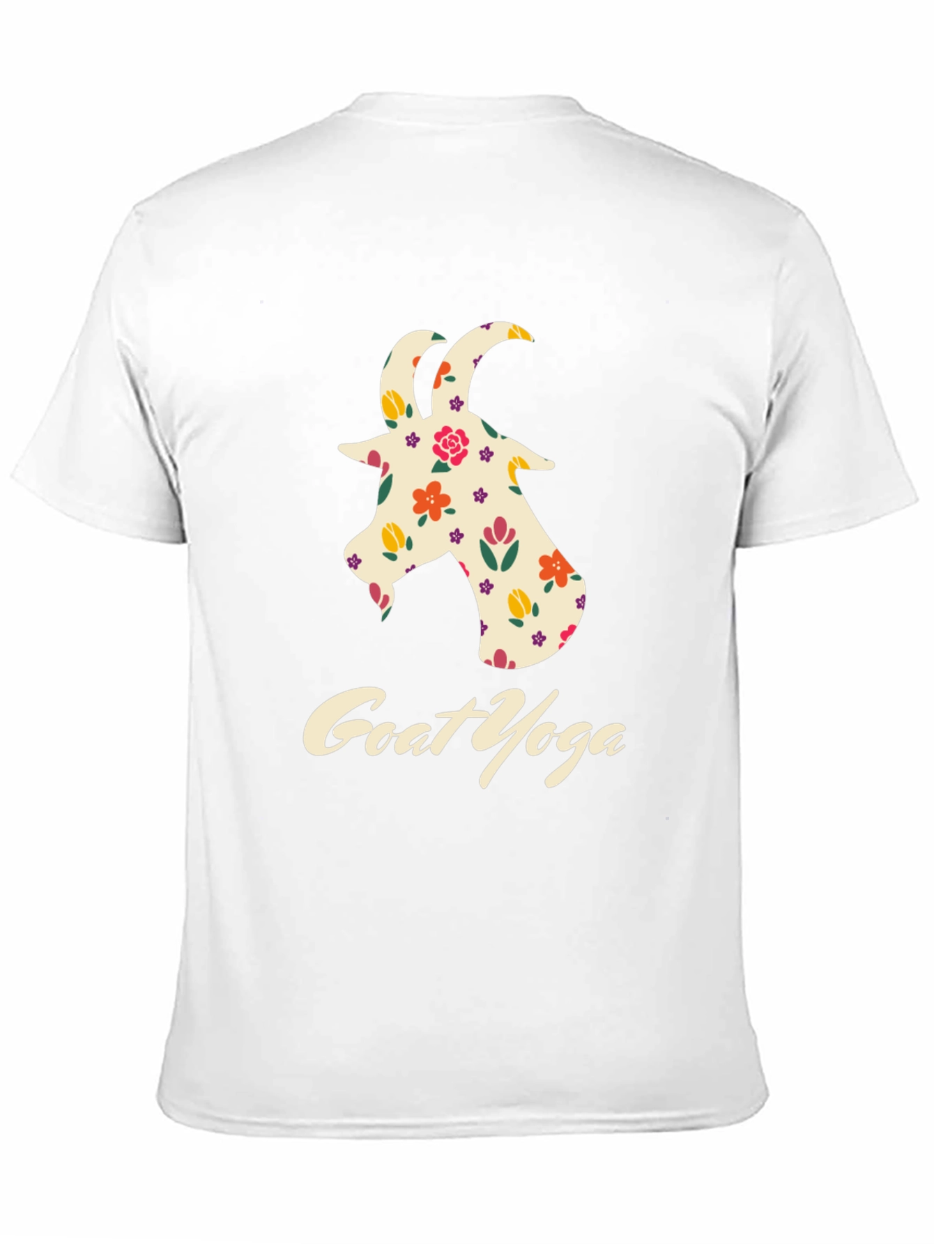 Floral Goat Yoga Graphic Tee