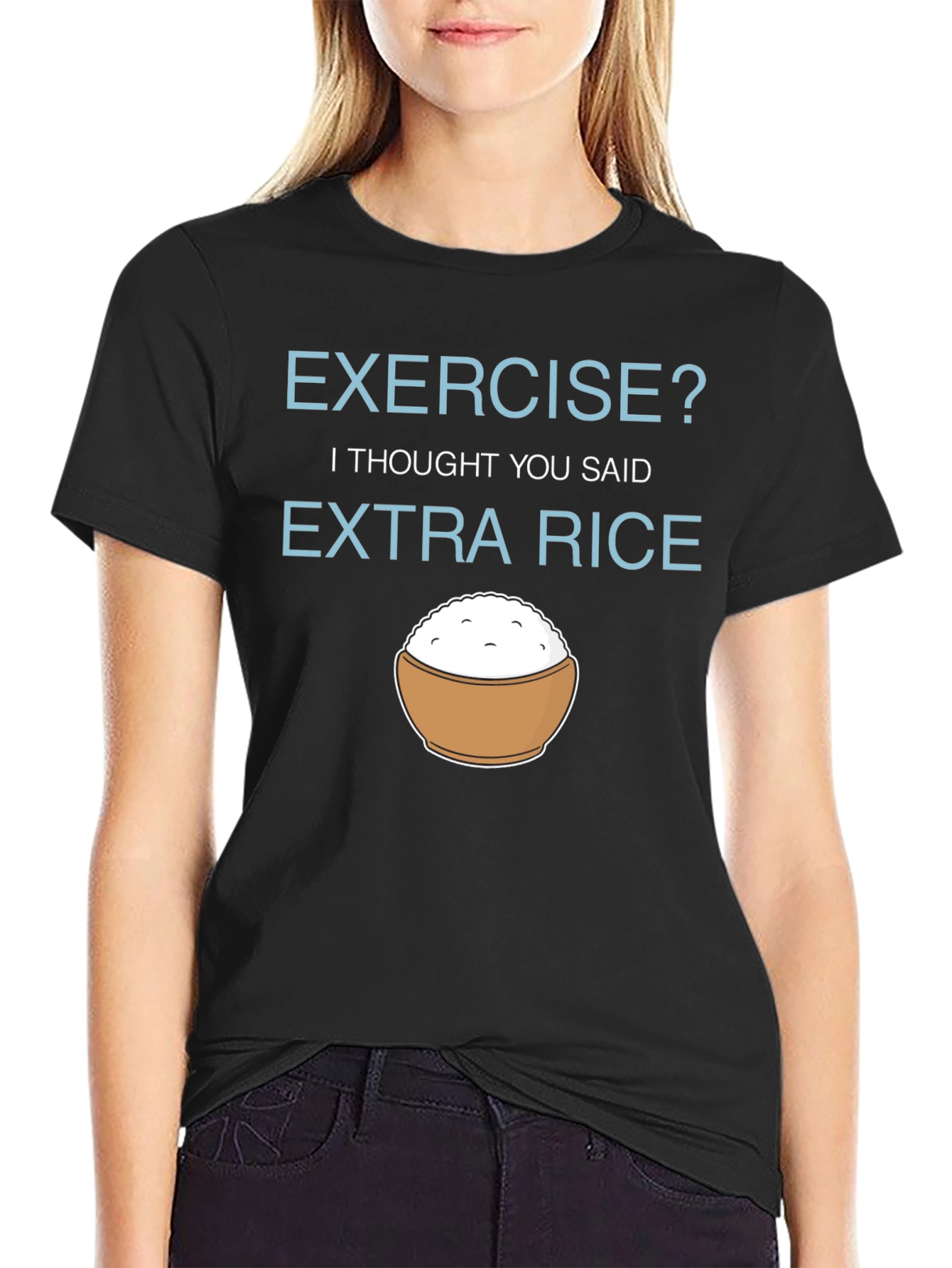 Extra Rice Funny Graphic T-Shirt