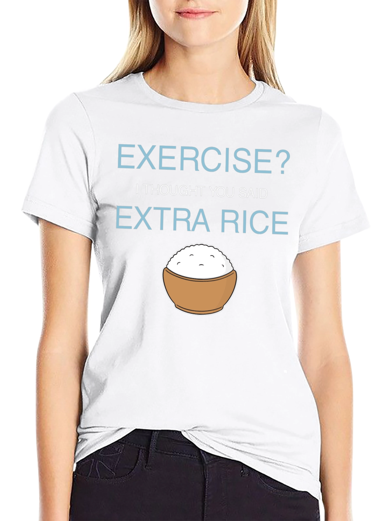 Extra Rice Funny Graphic T-Shirt