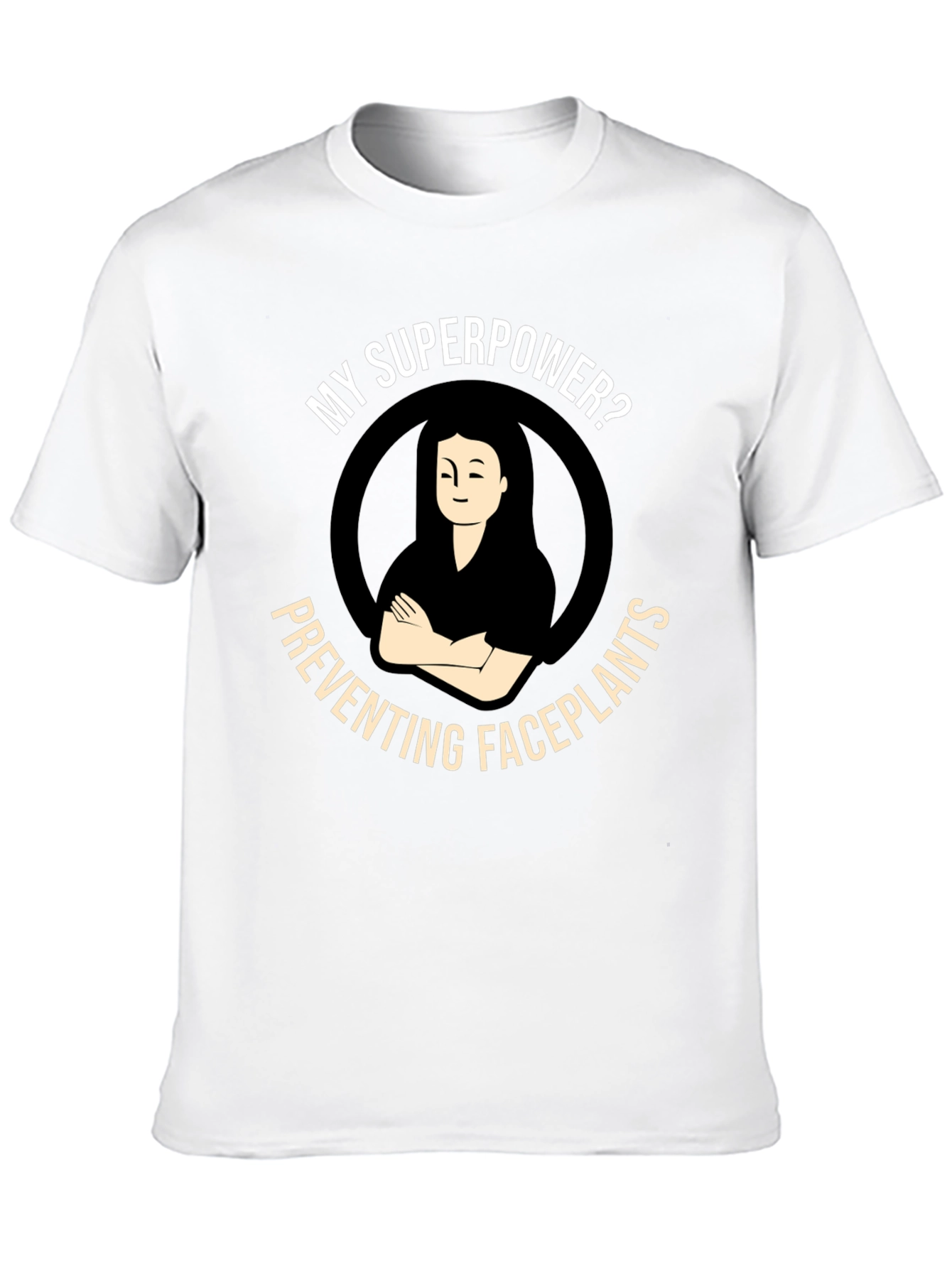 Superpower Preventing Faceplants Black T-Shirt