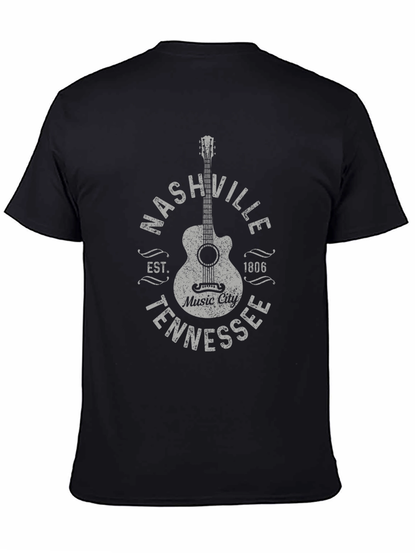 Nashville Tennessee Music City Guitar T-Shirt