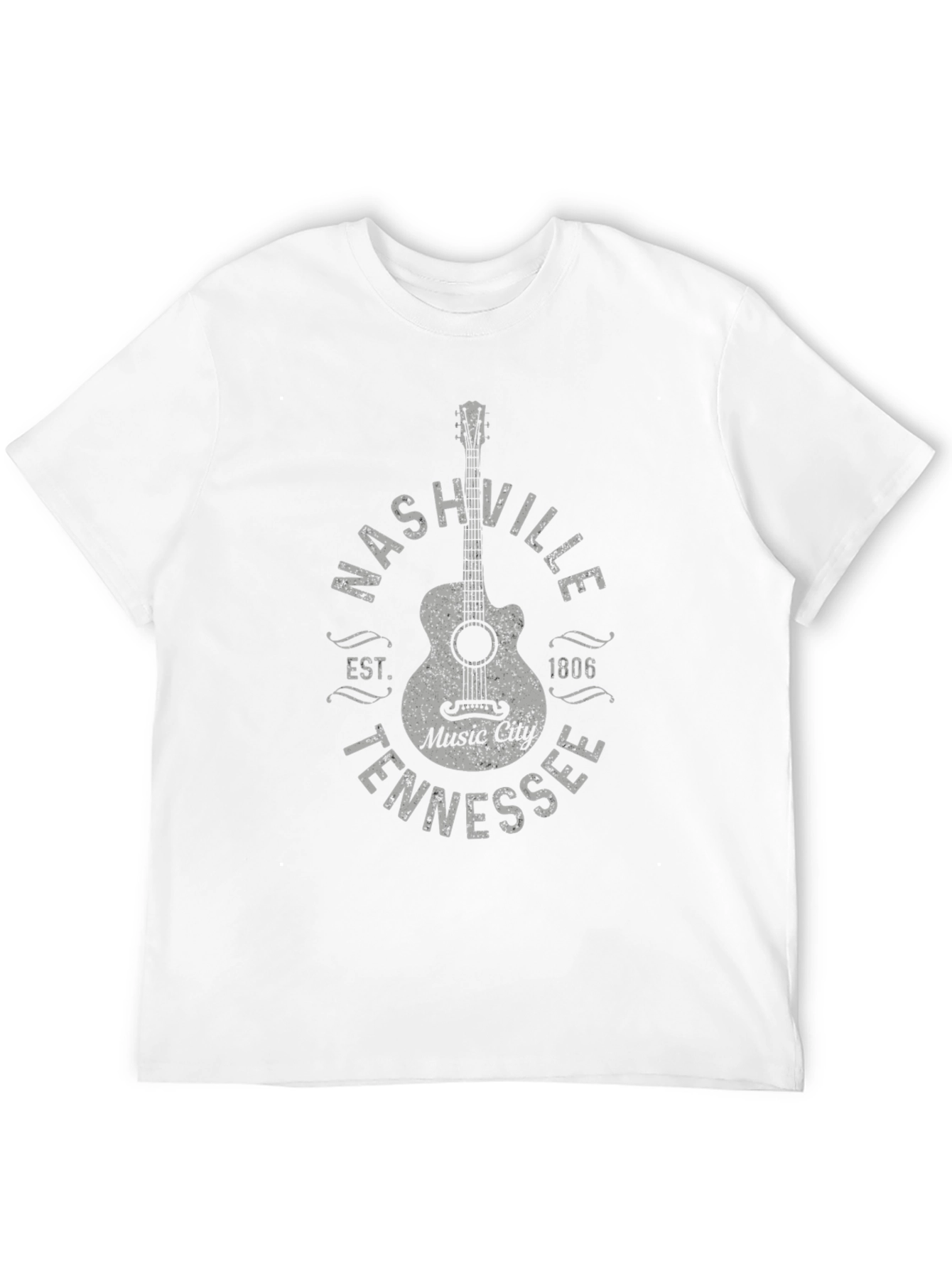 Nashville Tennessee Music City Guitar T-Shirt