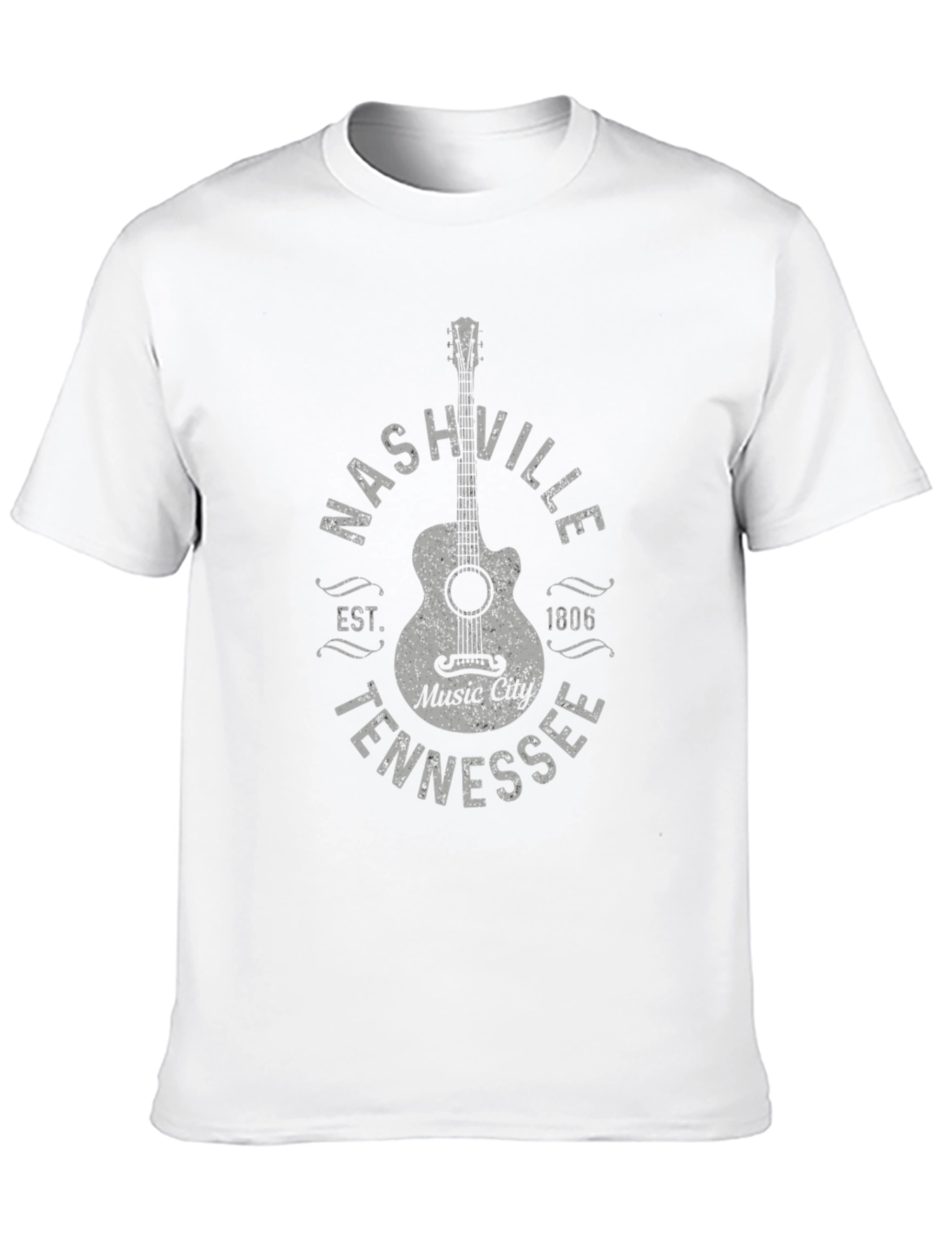 Nashville Tennessee Music City Guitar T-Shirt