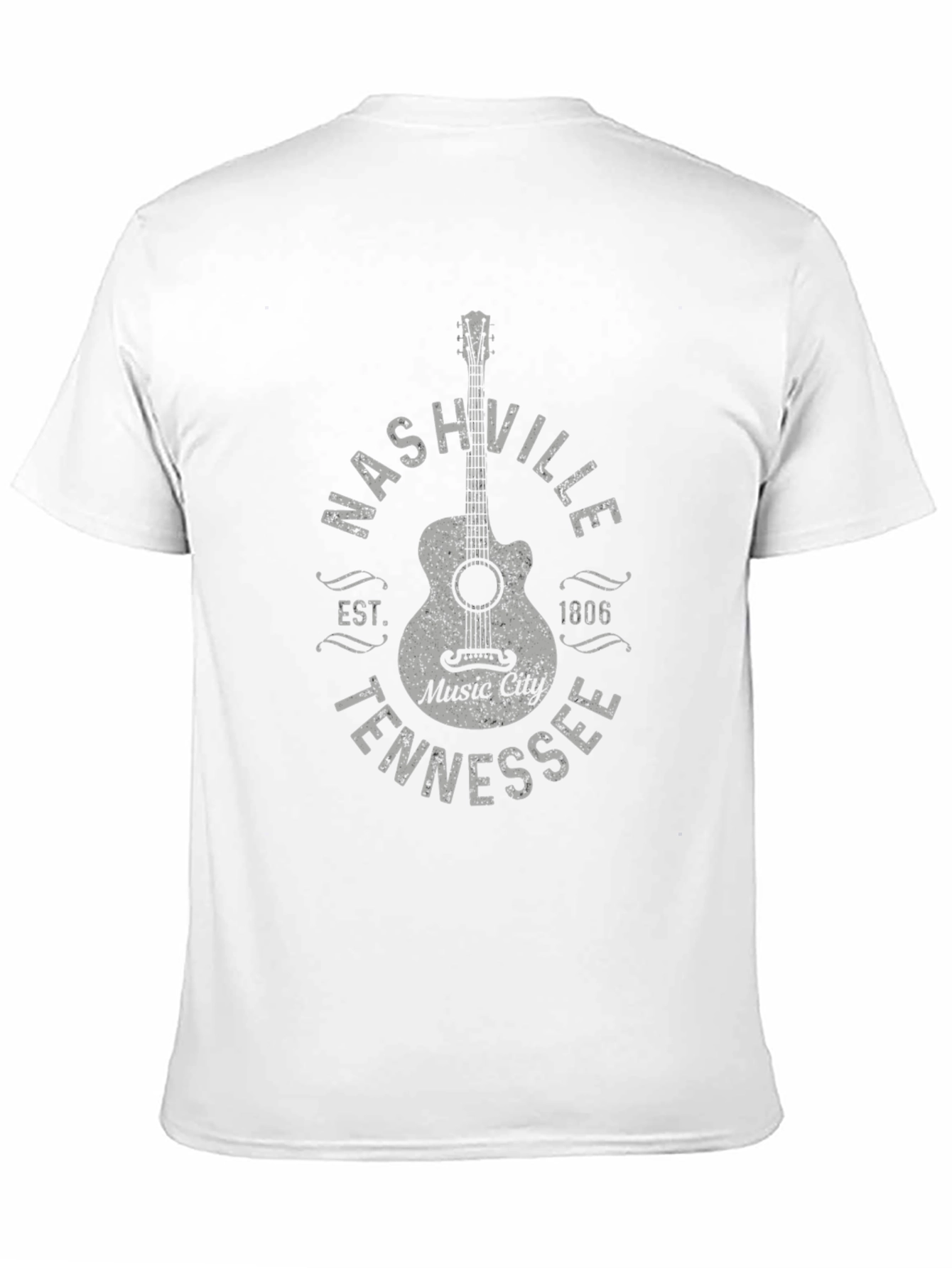 Nashville Tennessee Music City Guitar T-Shirt