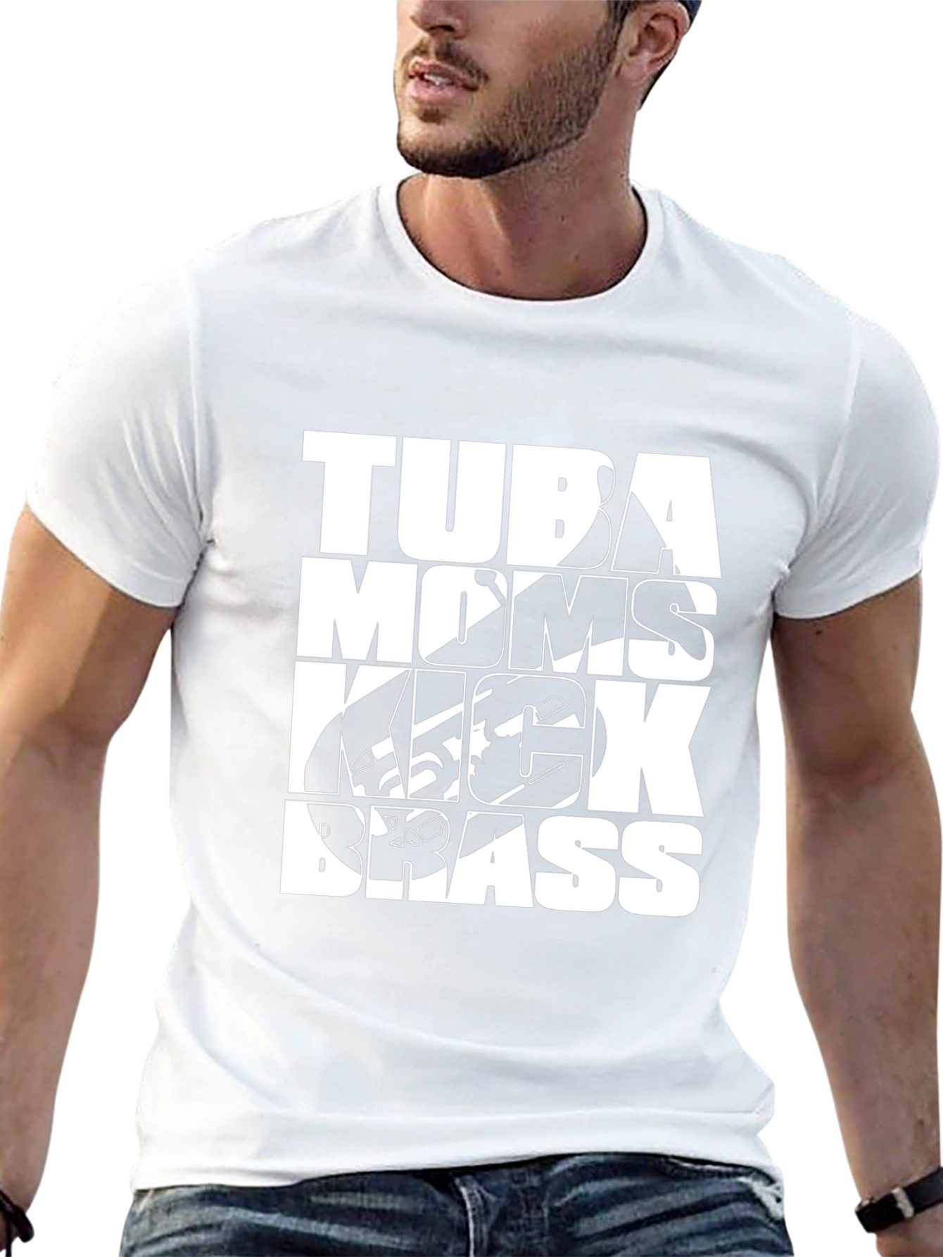 Tuba Moms Kick Brass Graphic Tee