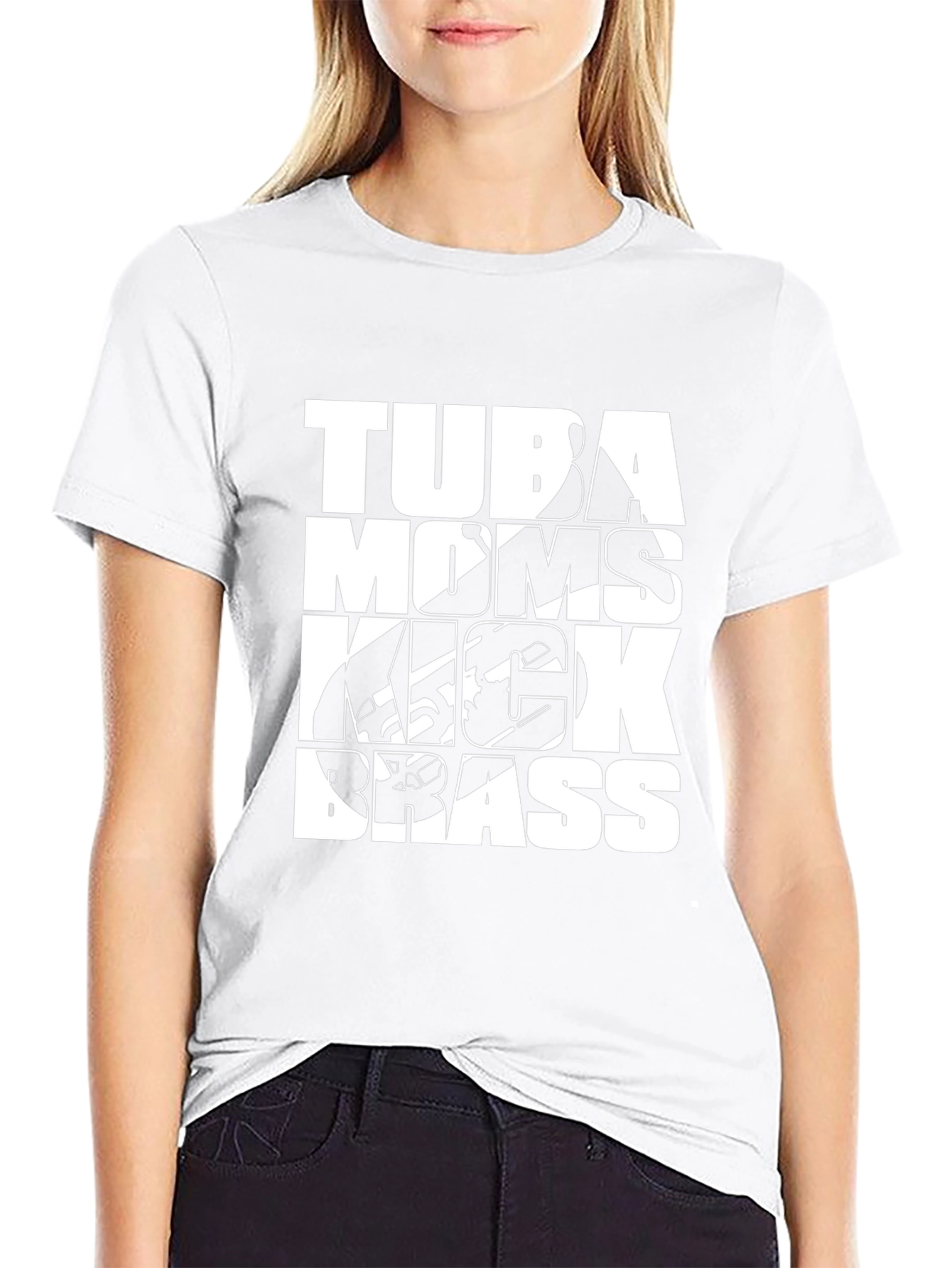 Tuba Moms Kick Brass Graphic Tee