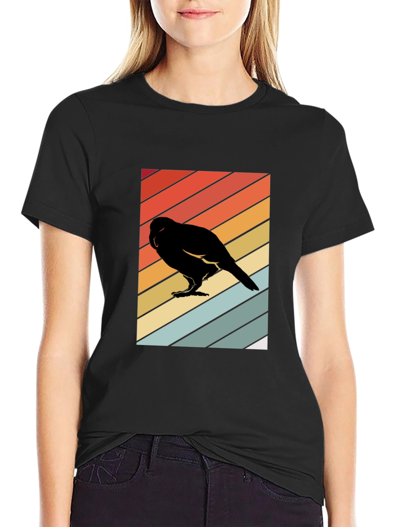 Retro Bird Silhouette T-Shirt