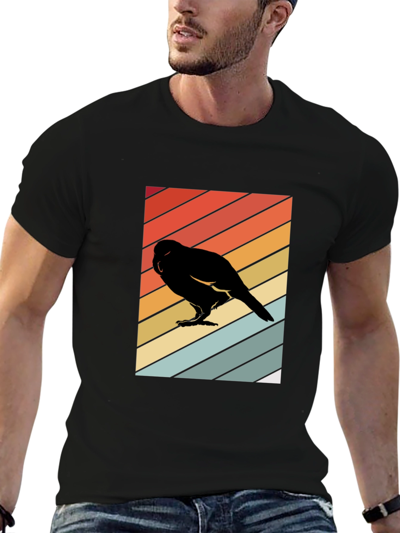 Retro Bird Silhouette T-Shirt