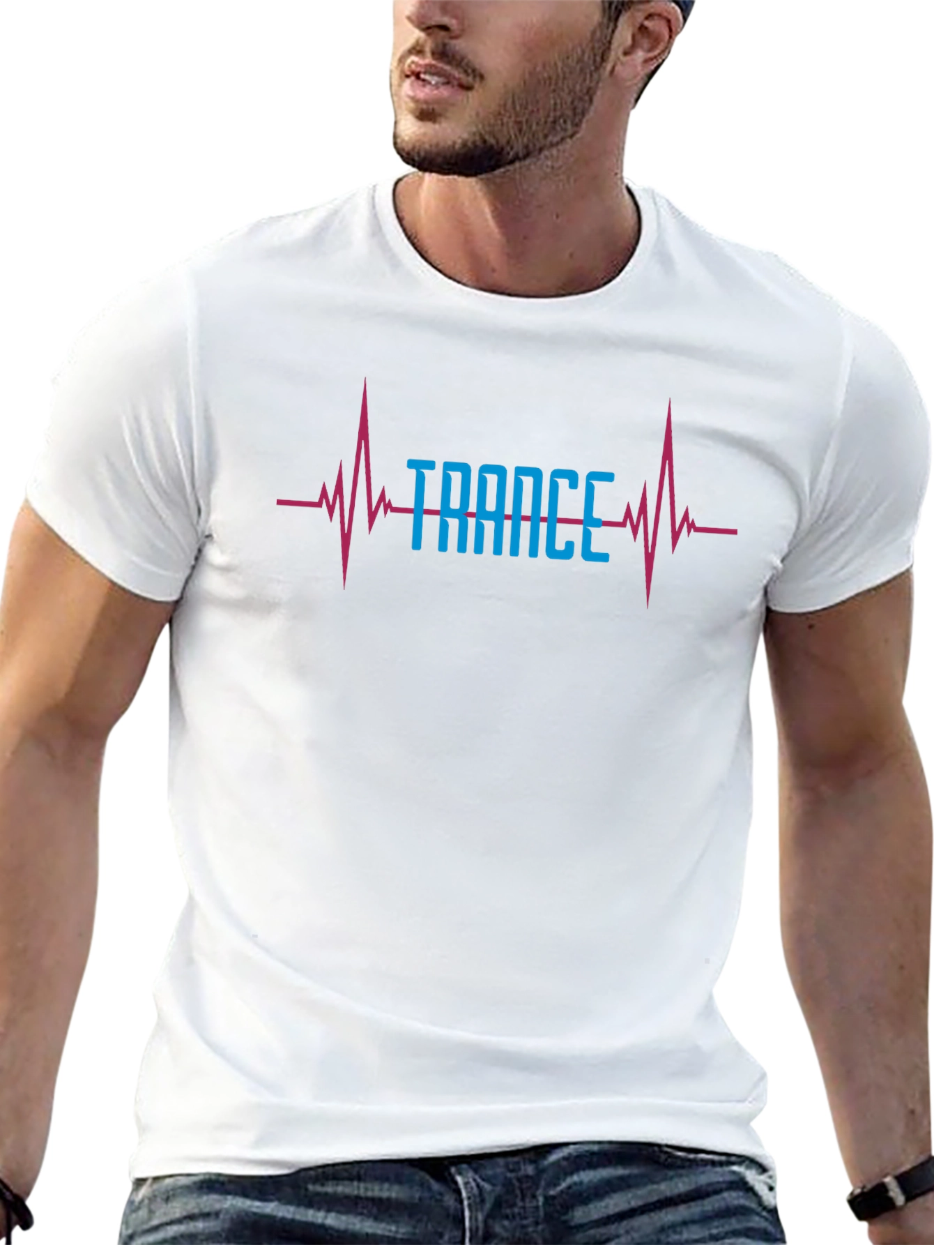 Trance Music Heartbeat T-Shirt - EDM Rave Festival Tee