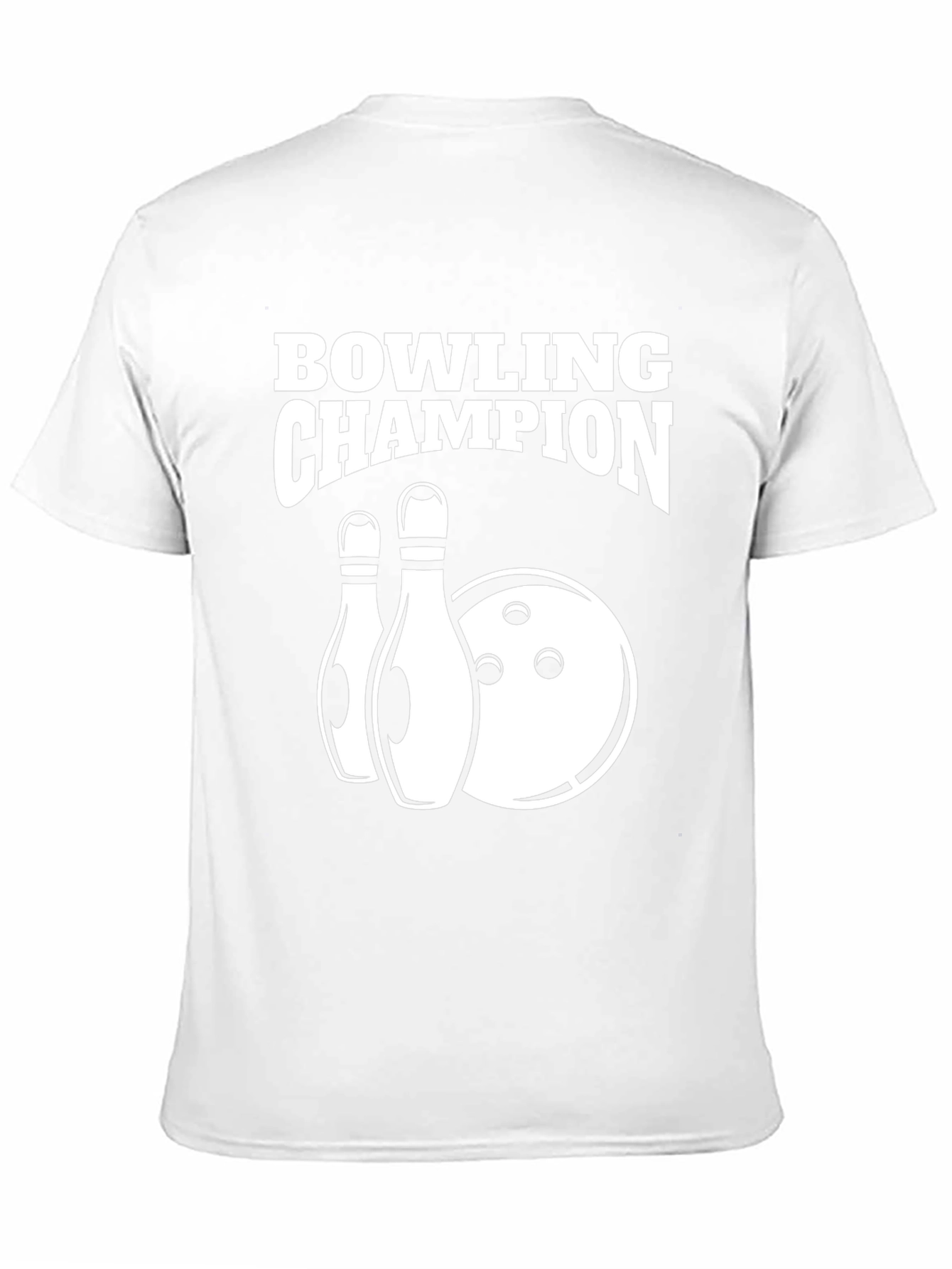 Bowling Champion Black Graphic T-Shirt