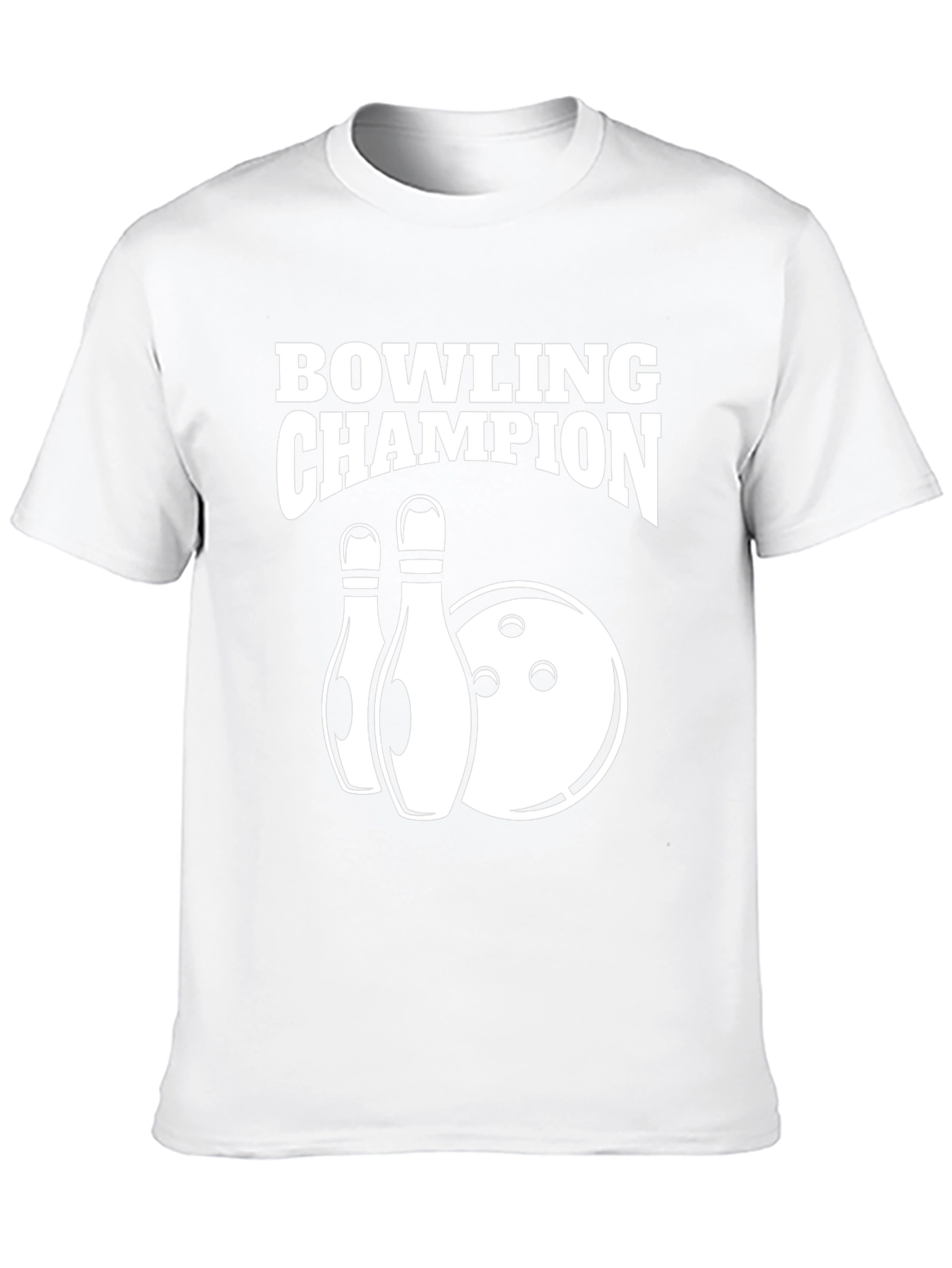 Bowling Champion Black Graphic T-Shirt