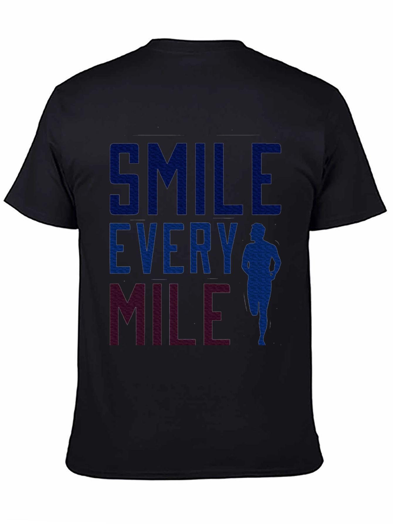 Smile Every Mile Runner T-Shirt - Black