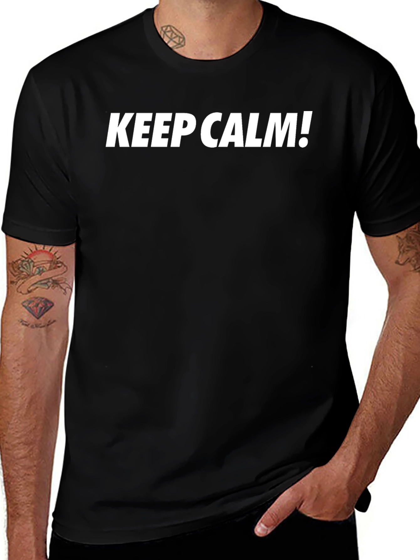 Keep Calm T-Shirt - Classic Slogan Tee