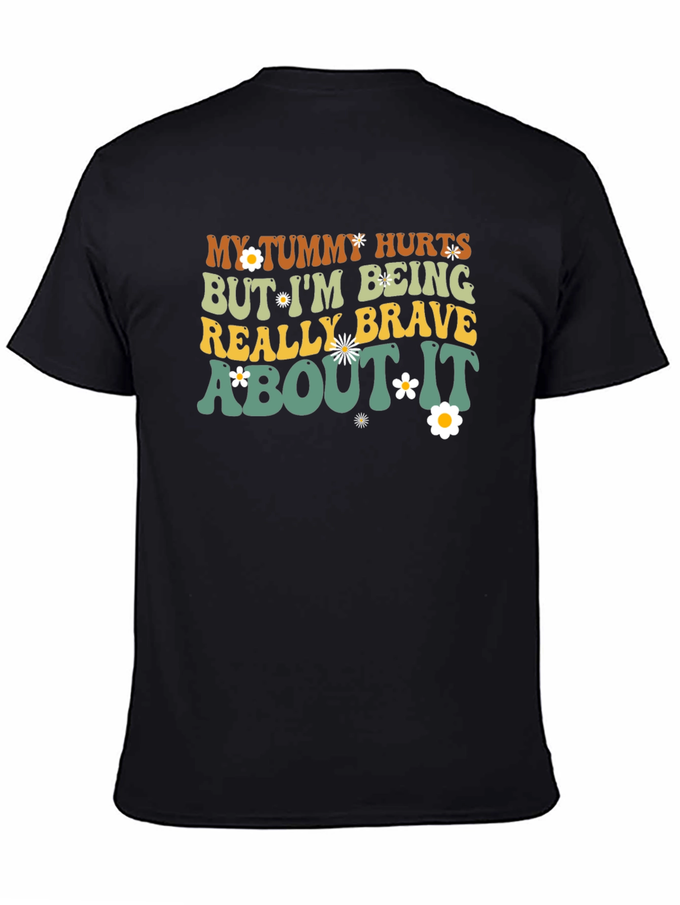 Tummy Hurts Funny Graphic T-Shirt
