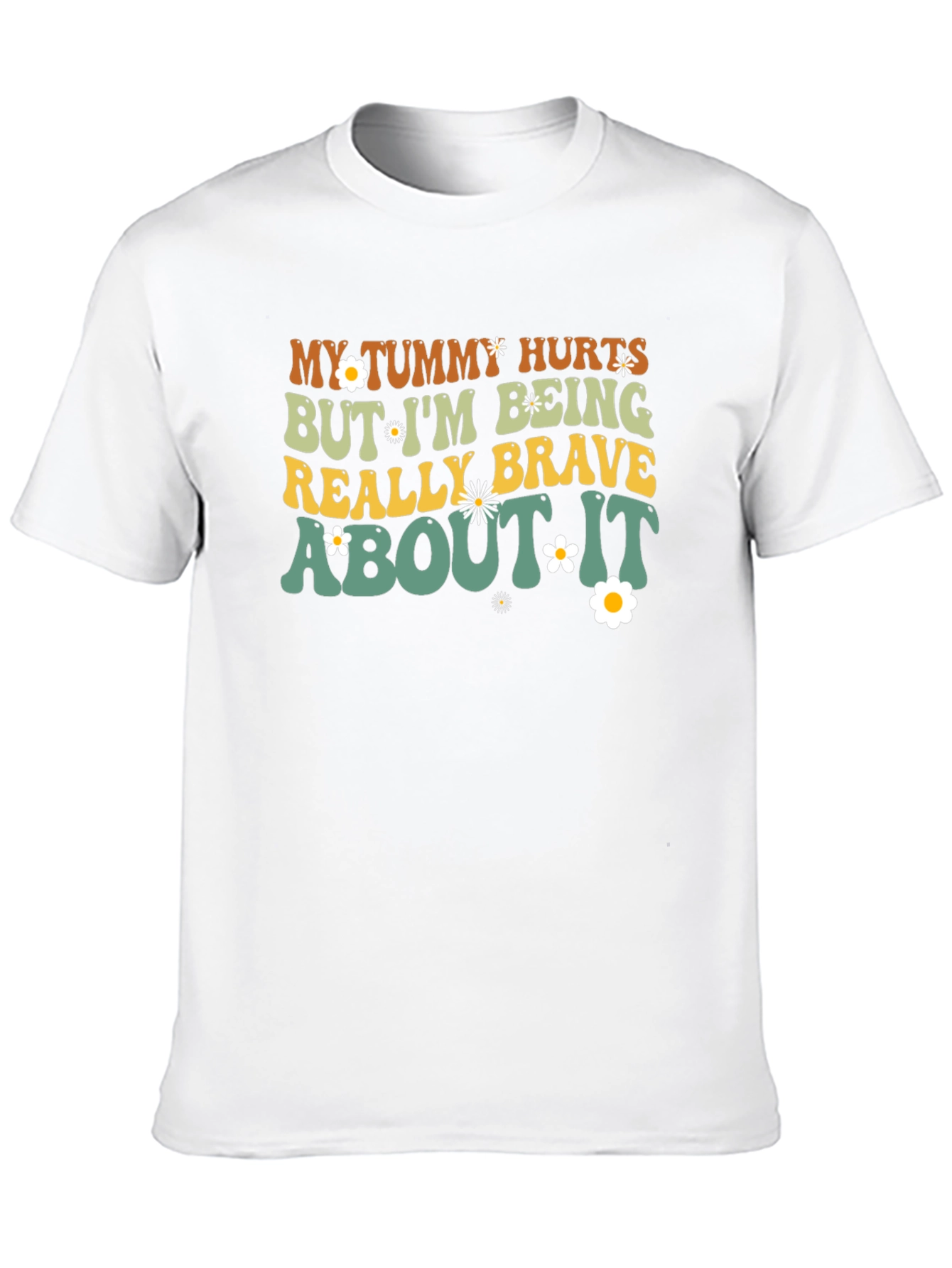 Tummy Hurts Funny Graphic T-Shirt