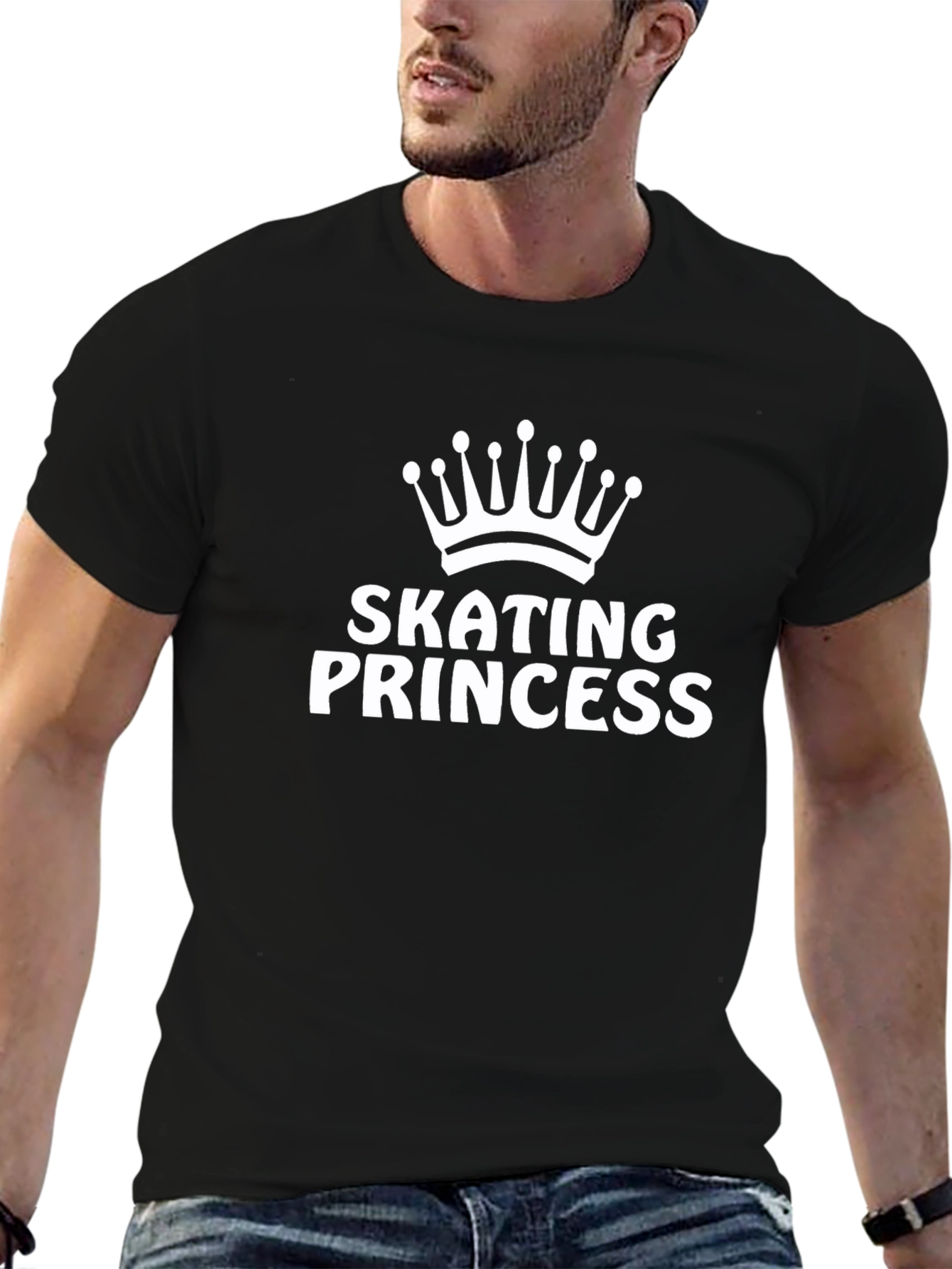Skating Princess Graphic Tee - Black T-Shirt