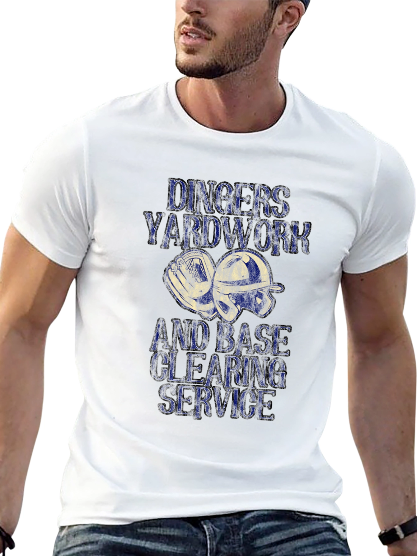 Dinger Yardwork Baseball Graphic Tee