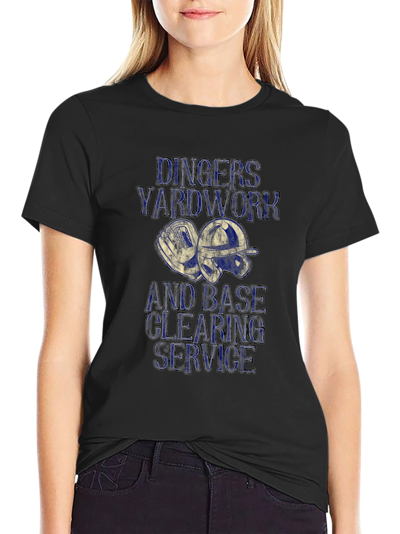 Dinger Yardwork Baseball Graphic Tee
