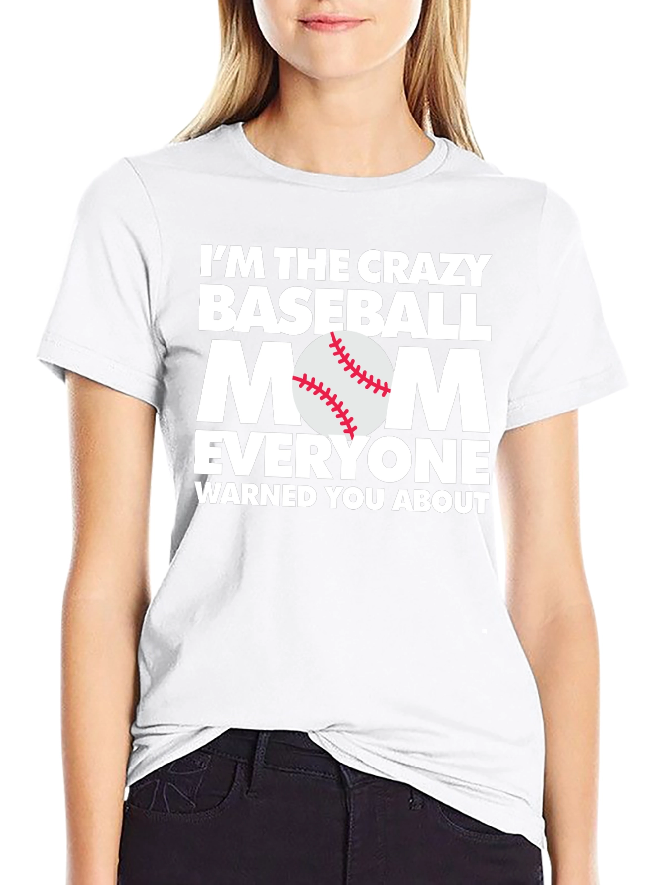 Crazy Baseball Mom Tee - Funny Game Day T-Shirt