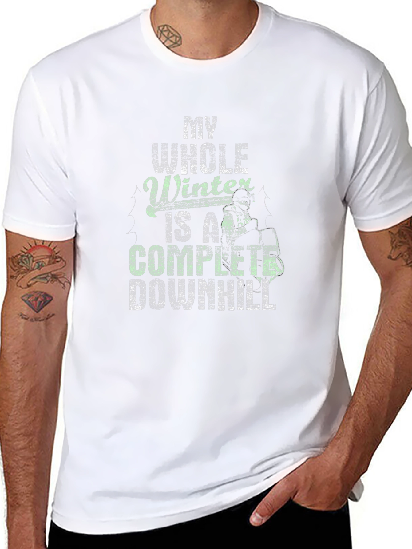 My Whole Winter is a Complete Downhill T-Shirt