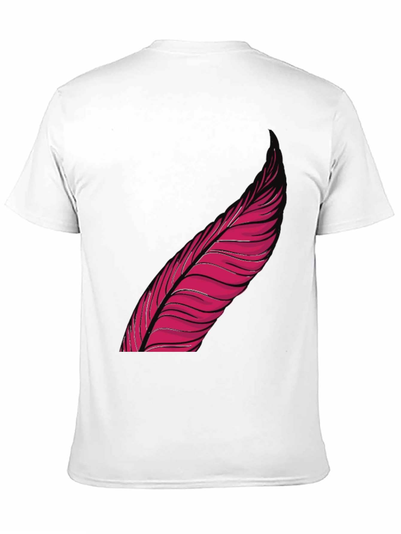 Feather Graphic Black T-Shirt