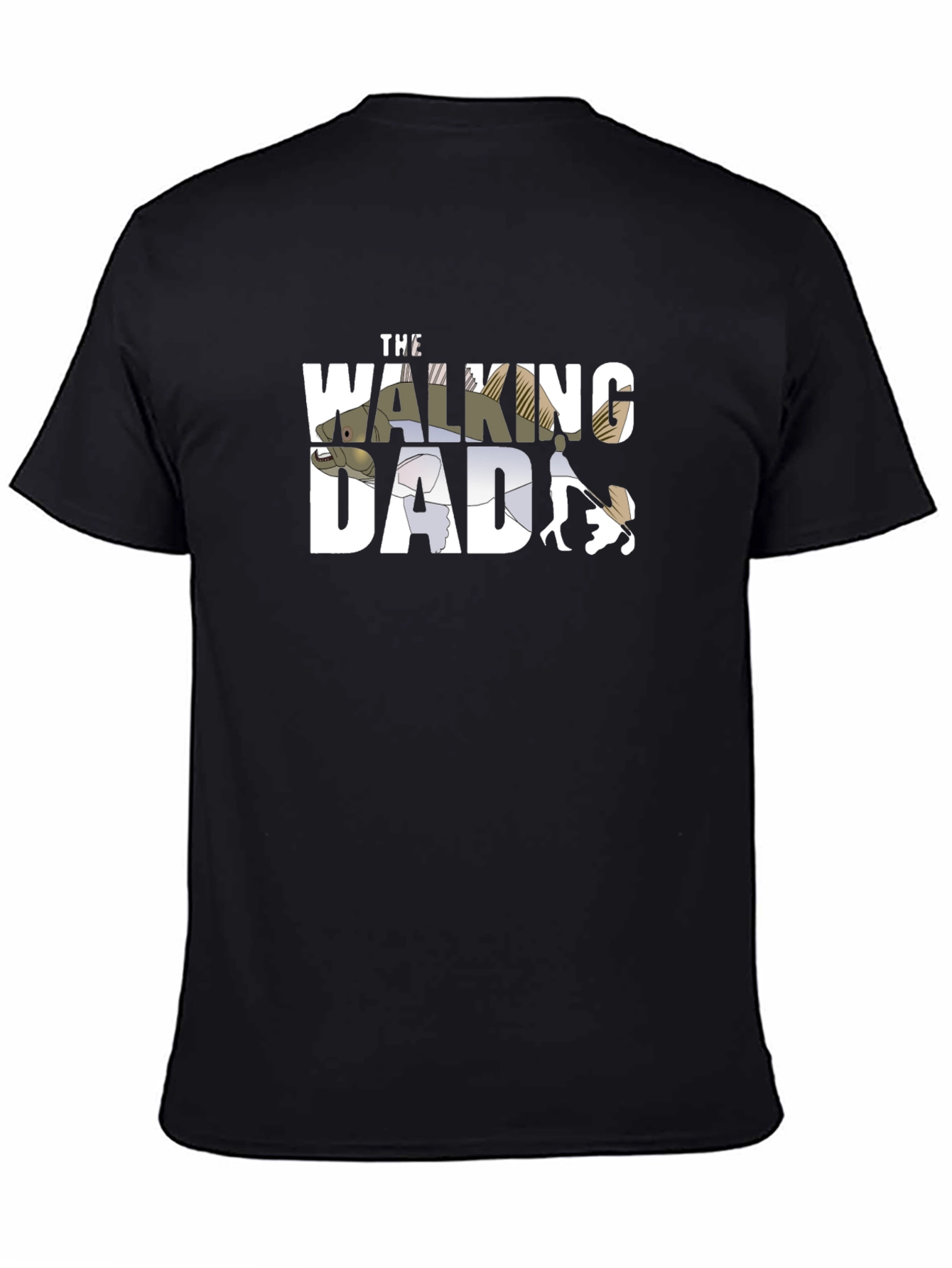The Walking Dad Graphic T-Shirt - Black