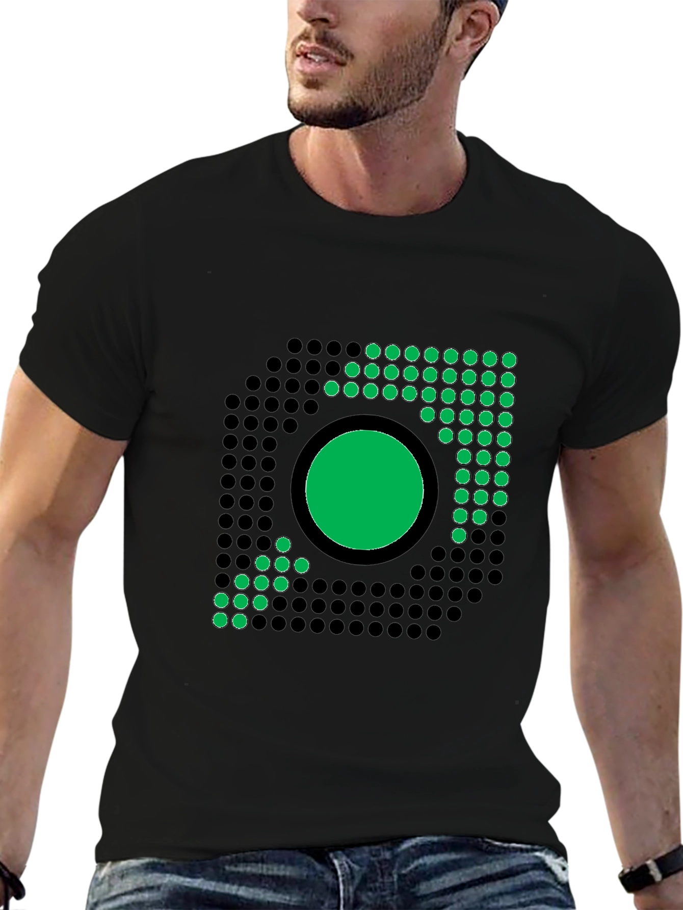 Pixelated Xbox Logo Black T-Shirt