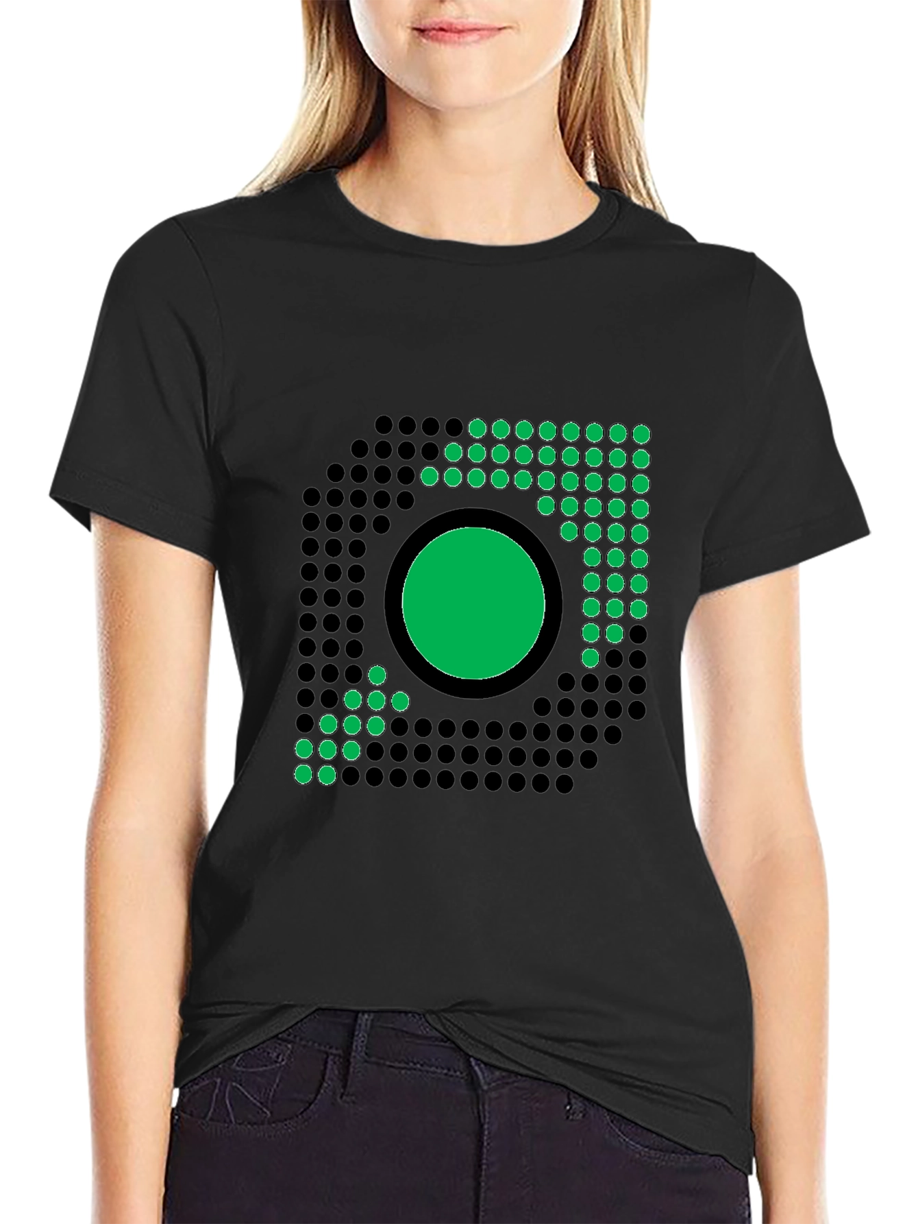 Pixelated Xbox Logo Black T-Shirt