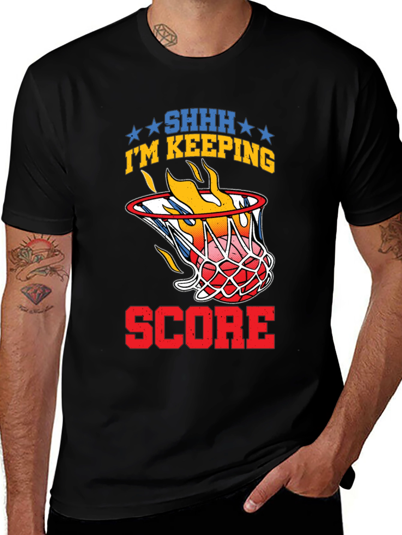 Basketball Scorekeeper Graphic T-Shirt