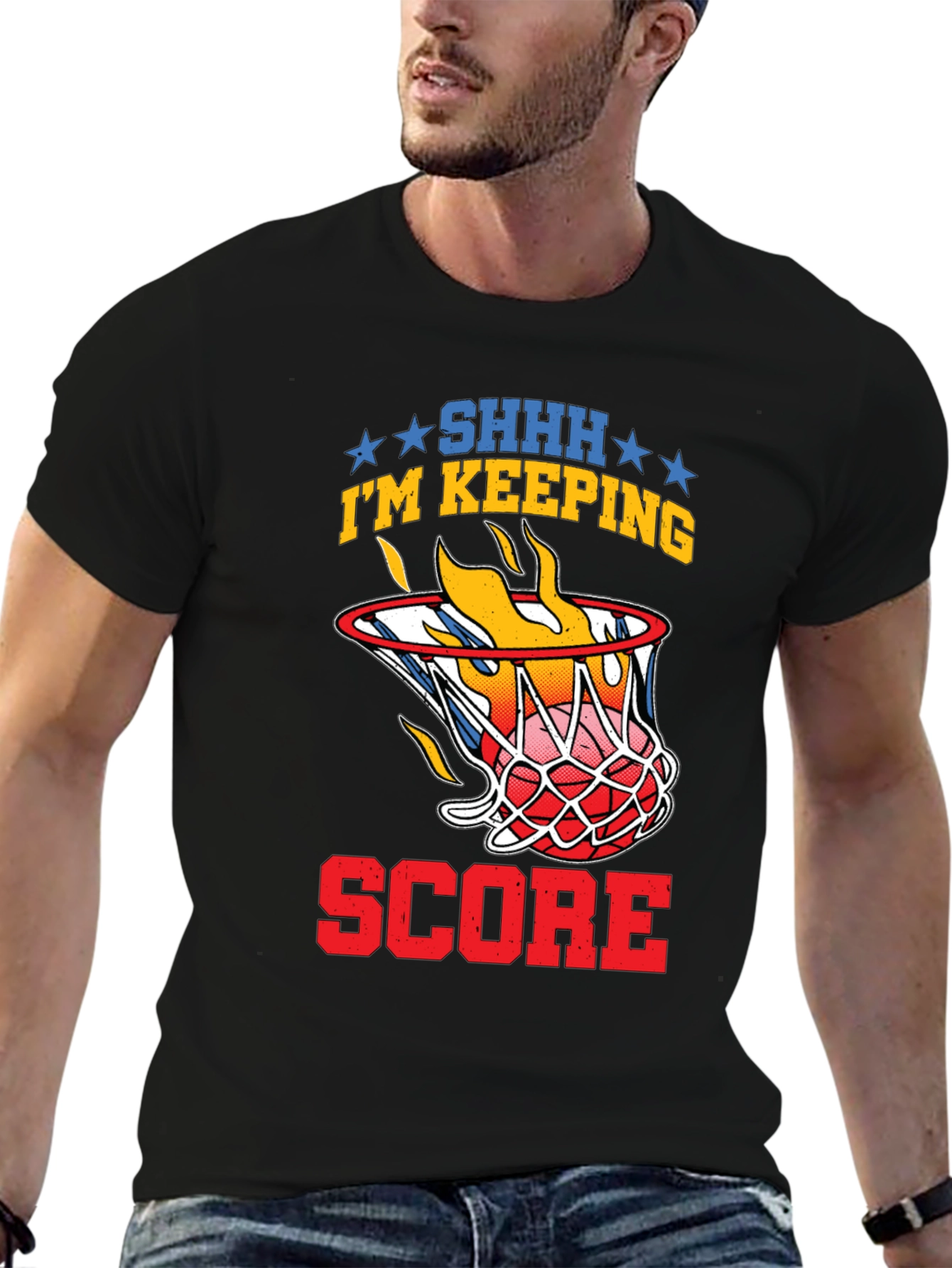 Basketball Scorekeeper Graphic T-Shirt