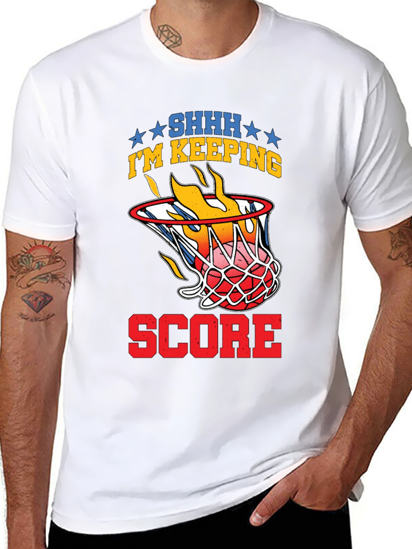 Basketball Scorekeeper Graphic T-Shirt