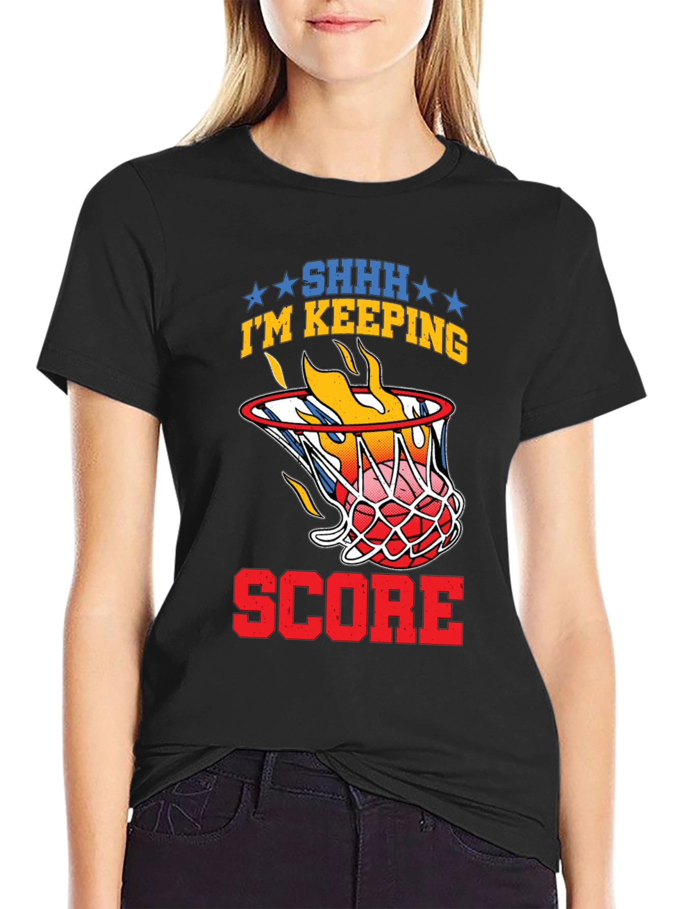 Basketball Scorekeeper Graphic T-Shirt