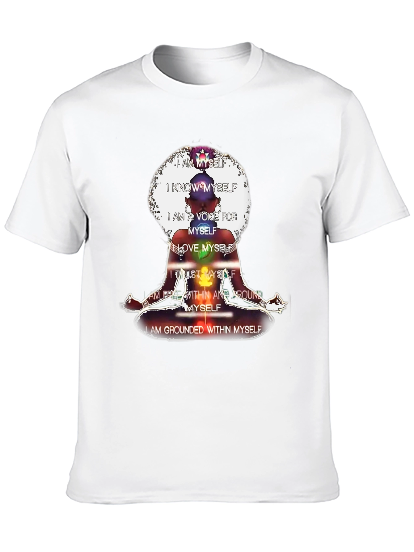 Affirmation T-Shirt - Chakra Meditation Design