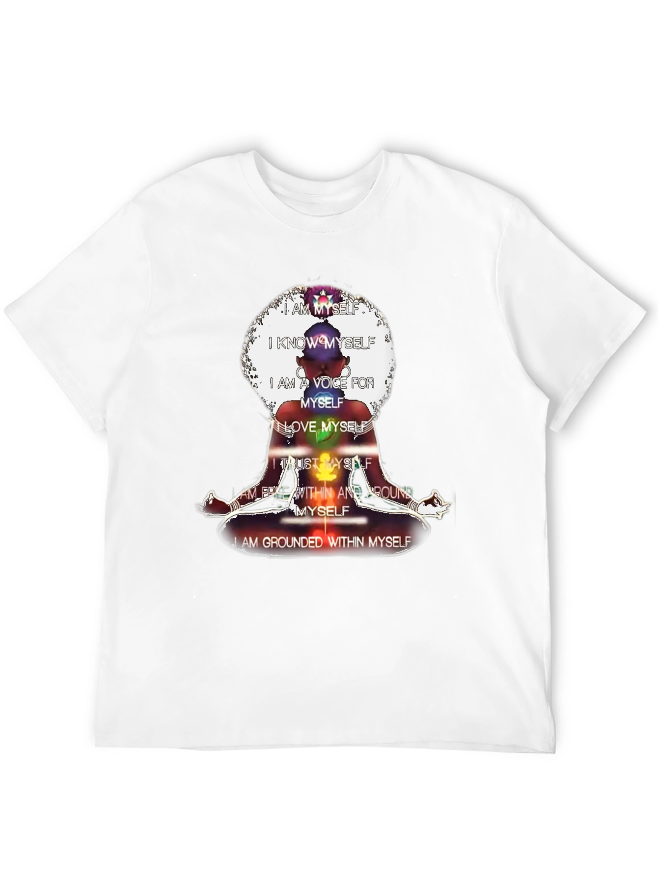 Affirmation T-Shirt - Chakra Meditation Design