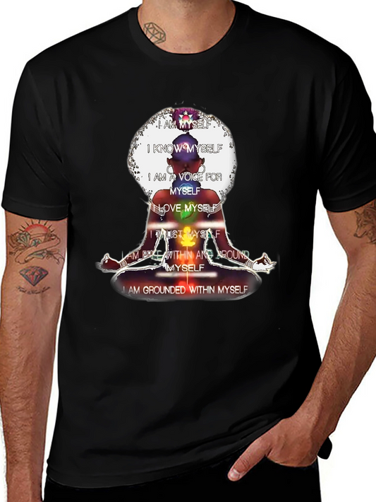 Affirmation T-Shirt - Chakra Meditation Design