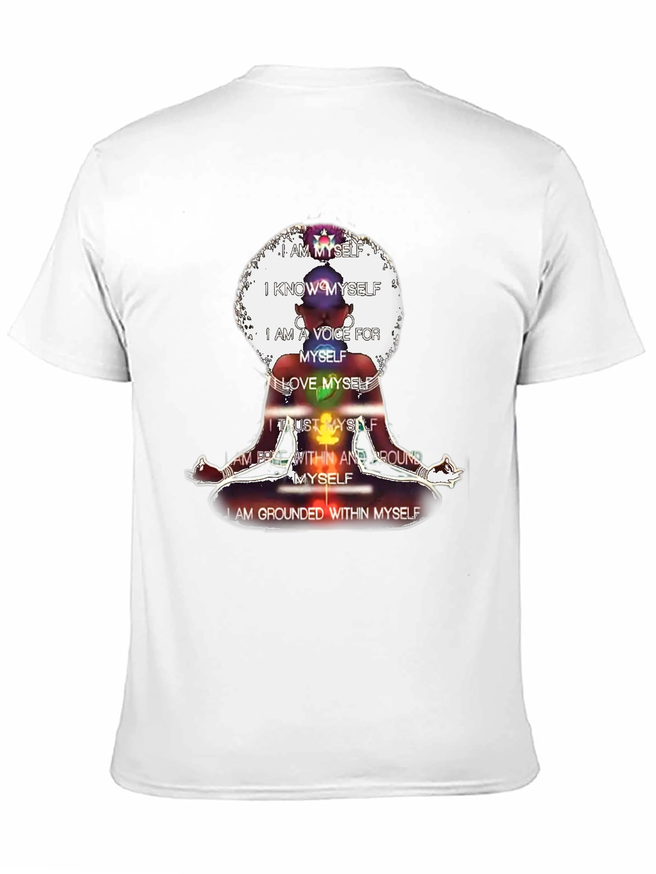 Affirmation T-Shirt - Chakra Meditation Design
