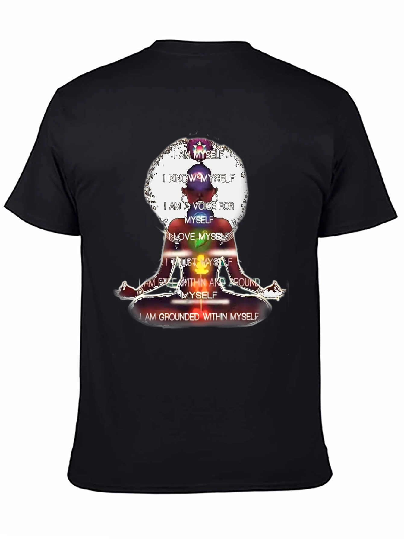 Affirmation T-Shirt - Chakra Meditation Design