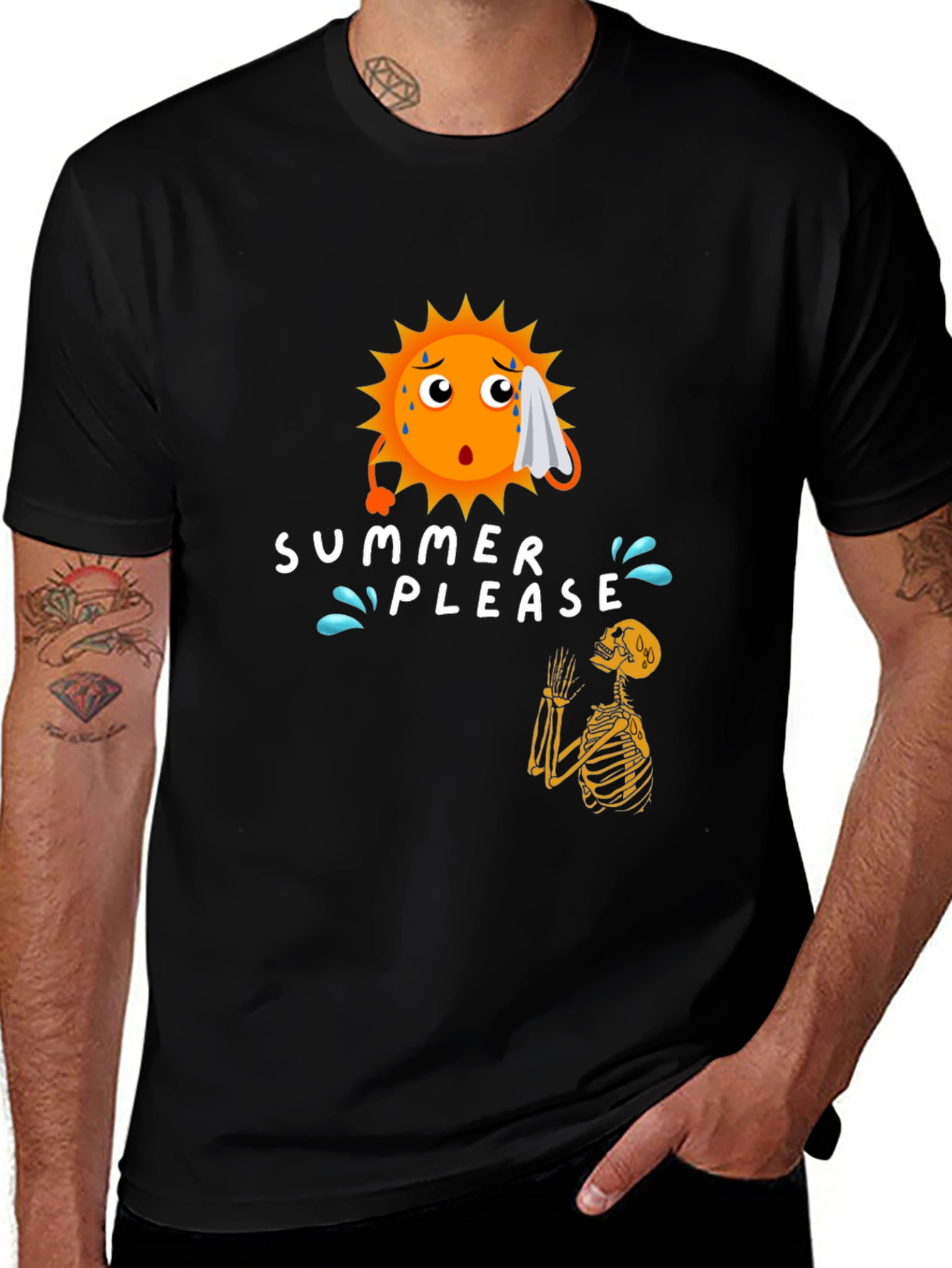 Summer Please Graphic T-Shirt - Funny & Stylish