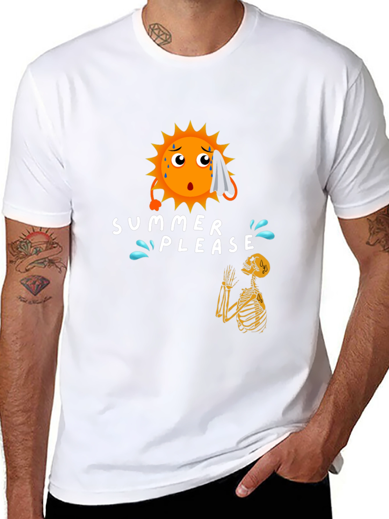 Summer Please Graphic T-Shirt - Funny & Stylish