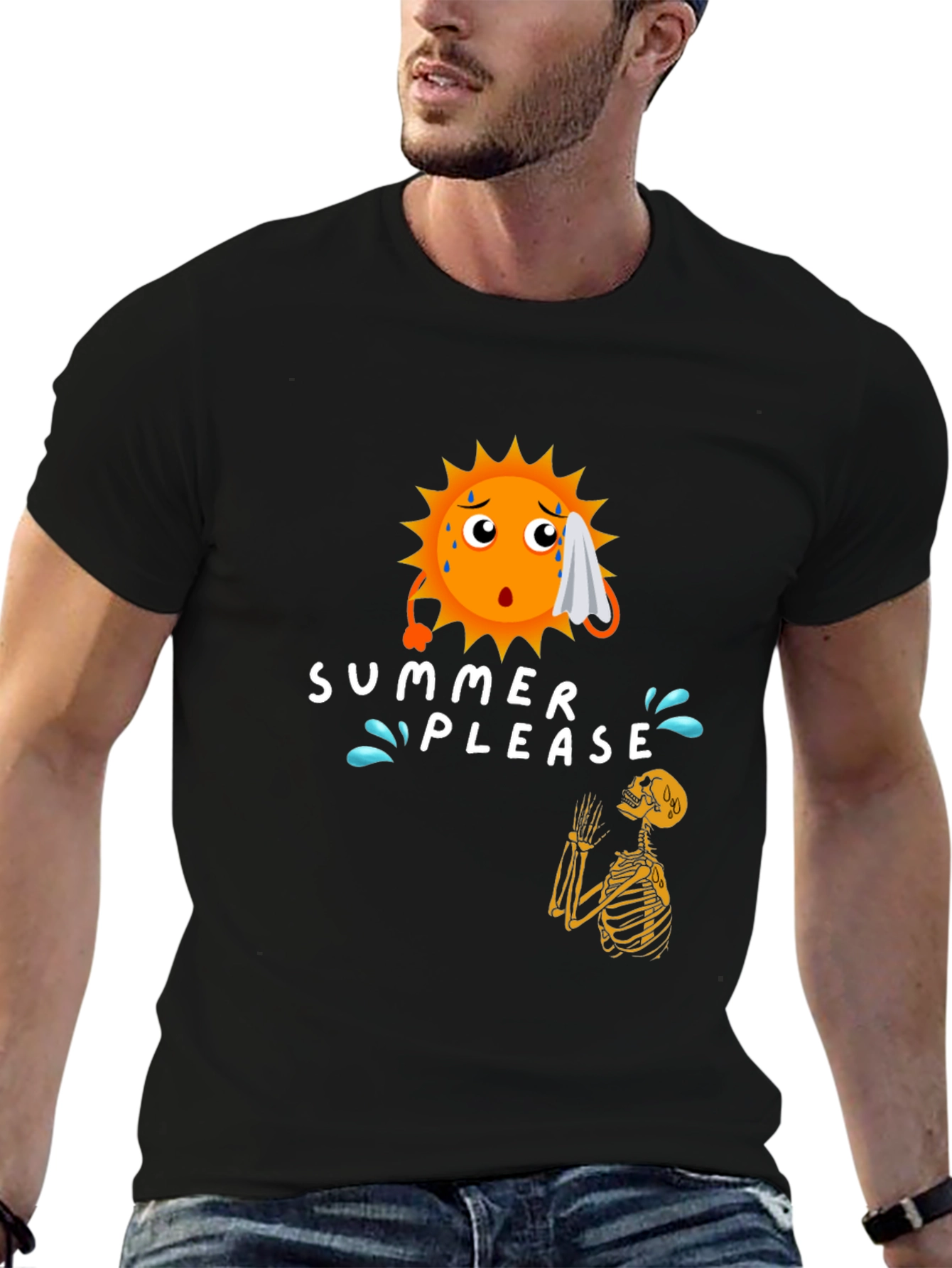 Summer Please Graphic T-Shirt - Funny & Stylish