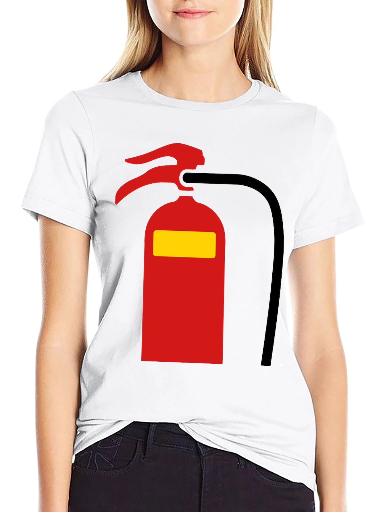Fire Extinguisher Graphic Tee - Novelty T-Shirt