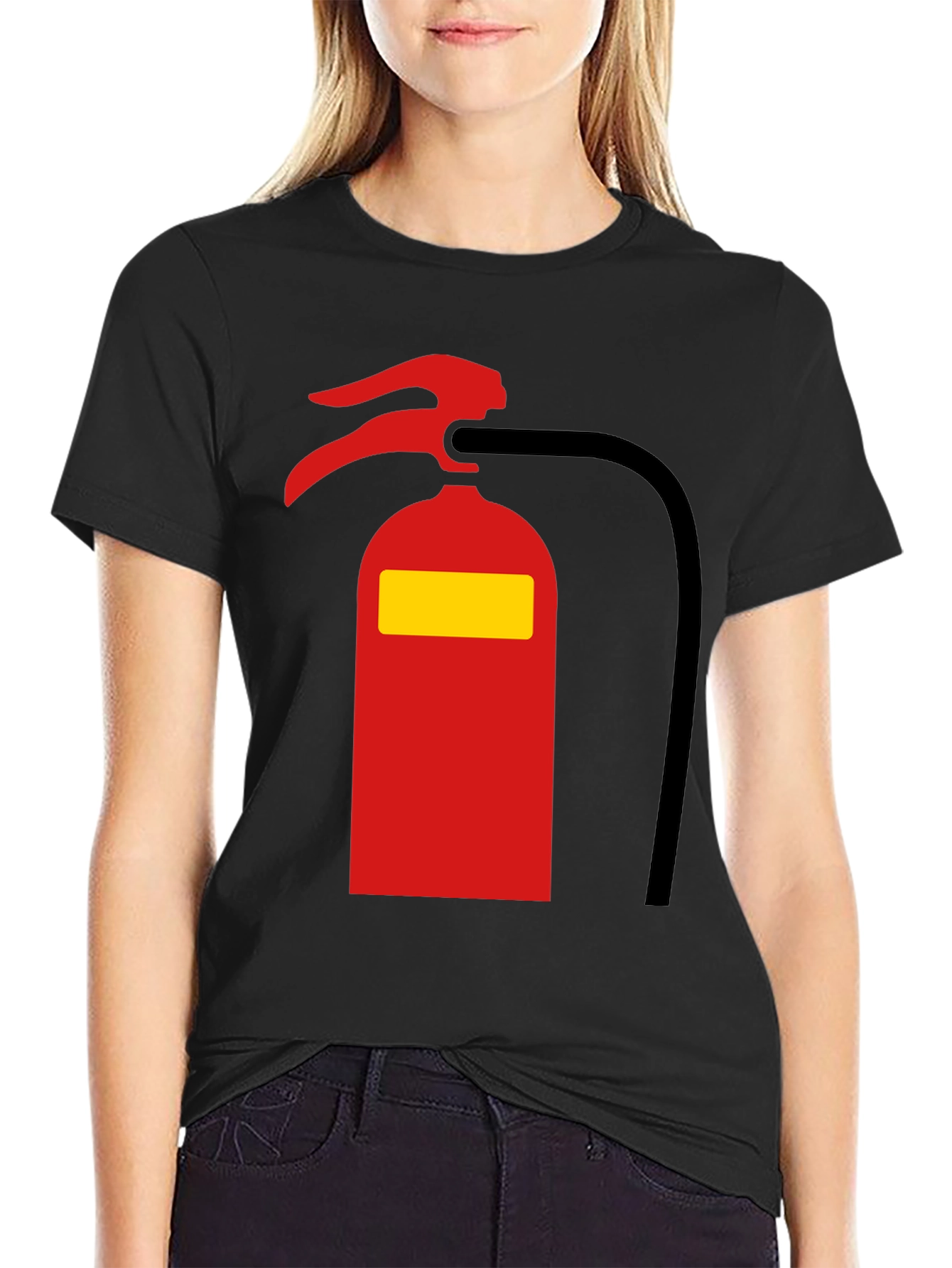 Fire Extinguisher Graphic Tee - Novelty T-Shirt