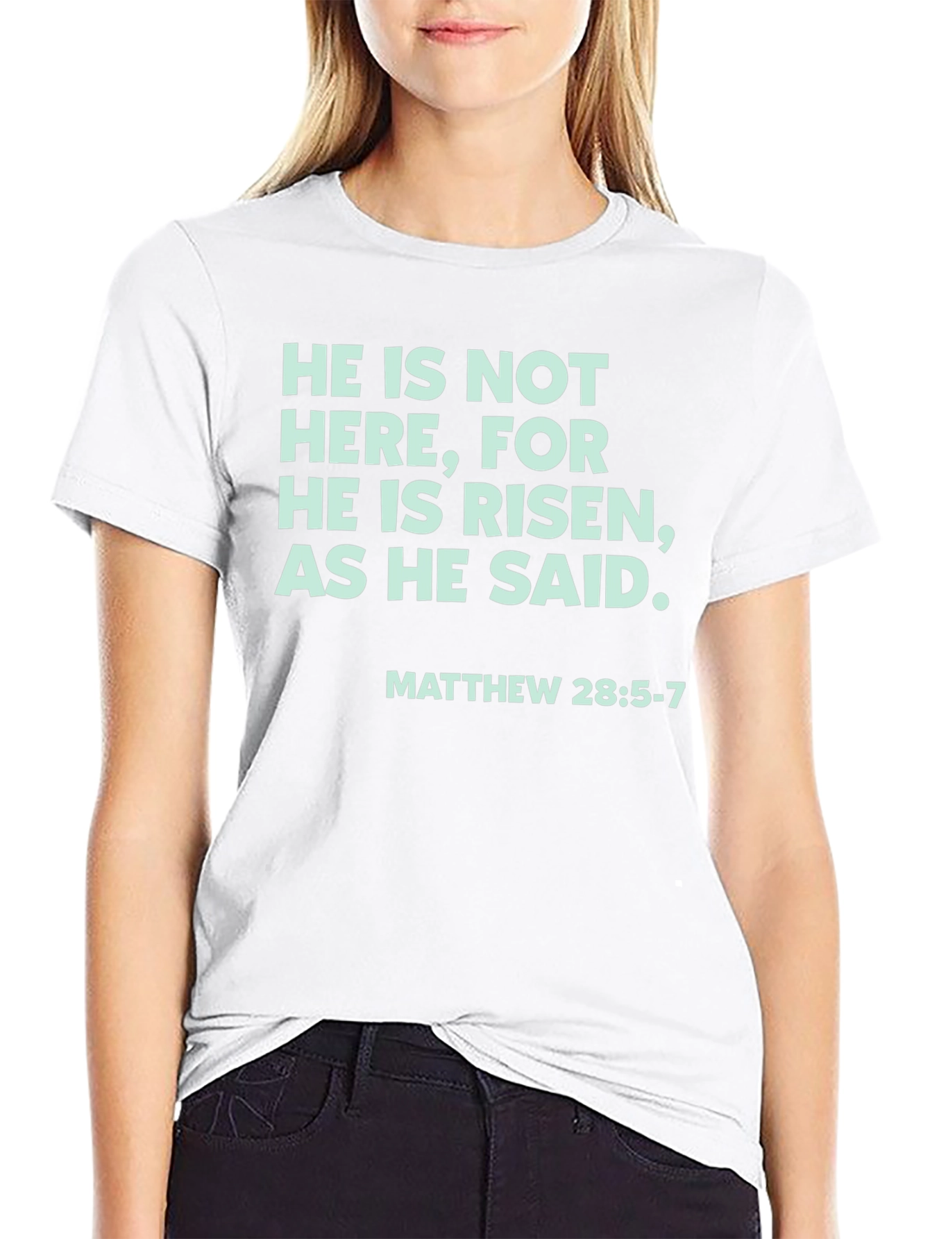 He Is Risen Christian Graphic Tee