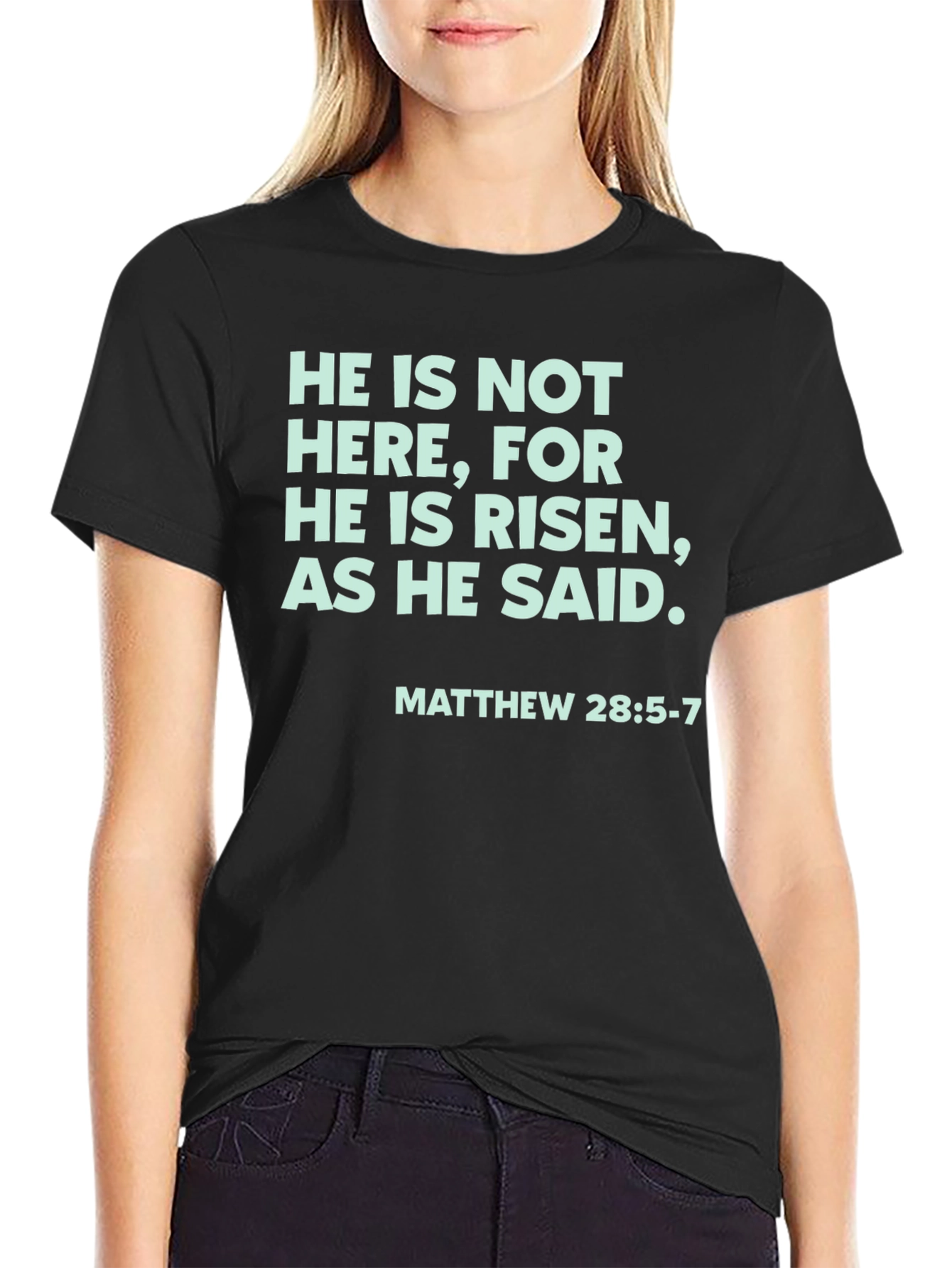 He Is Risen Christian Graphic Tee